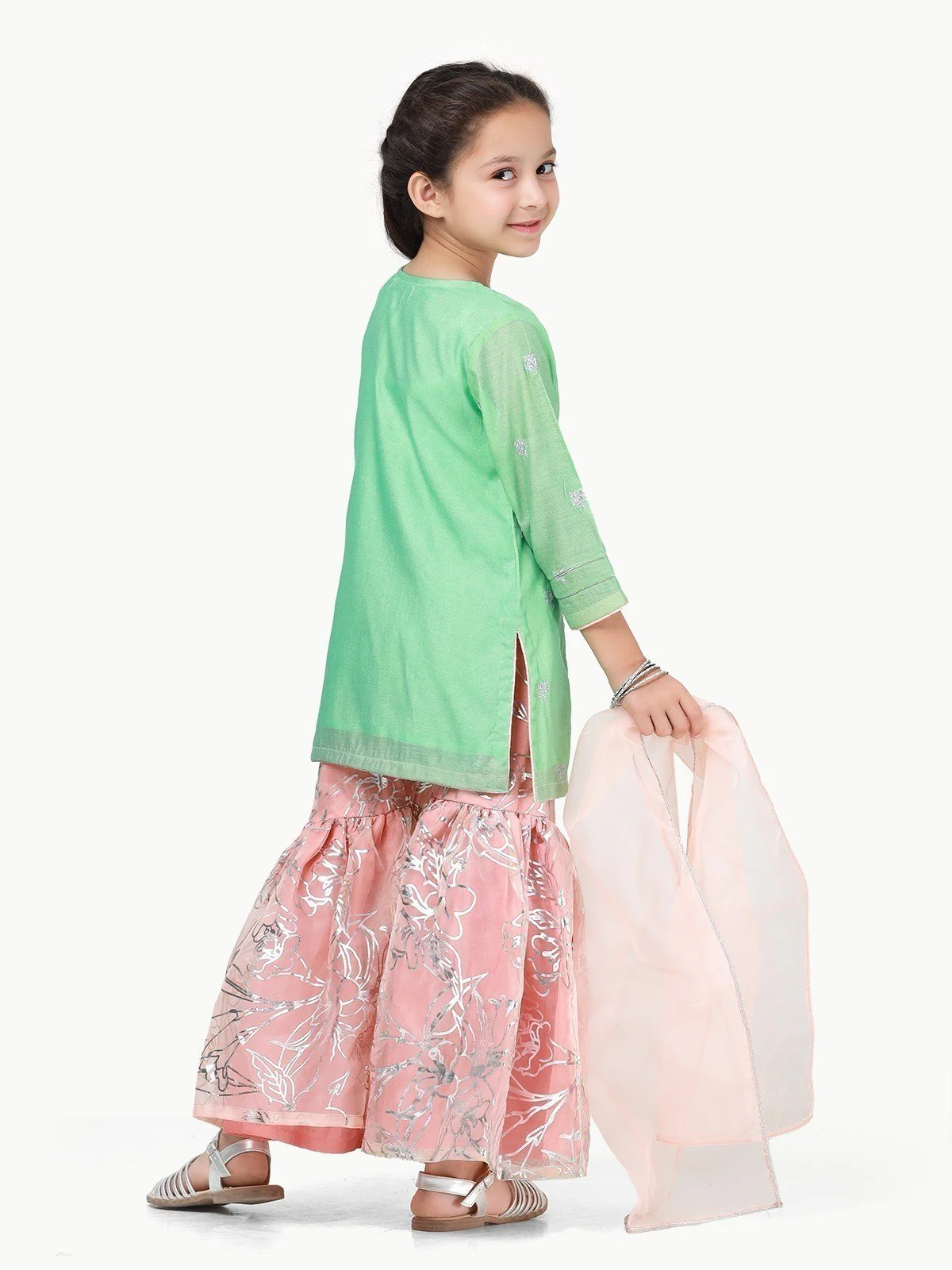Embroidered Gharara Suit - EGTP22-22216 - Image 5