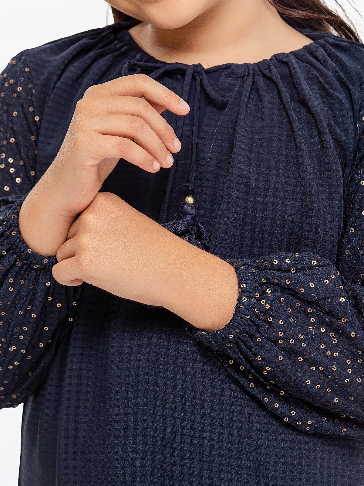 Embroidered Jacquard Shirt Trouser - EGTKE23-70611ST - Image 4
