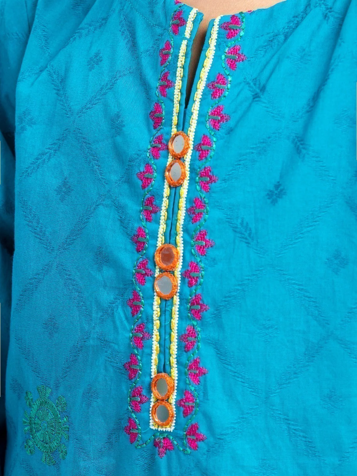 Embroidered Dobby Shirt - EGTKE23-70624S - Image 4