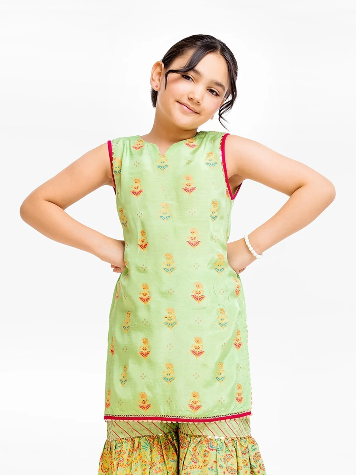 Printed Cotton Gharara Suit - EGTP23-22196ST - Image 2