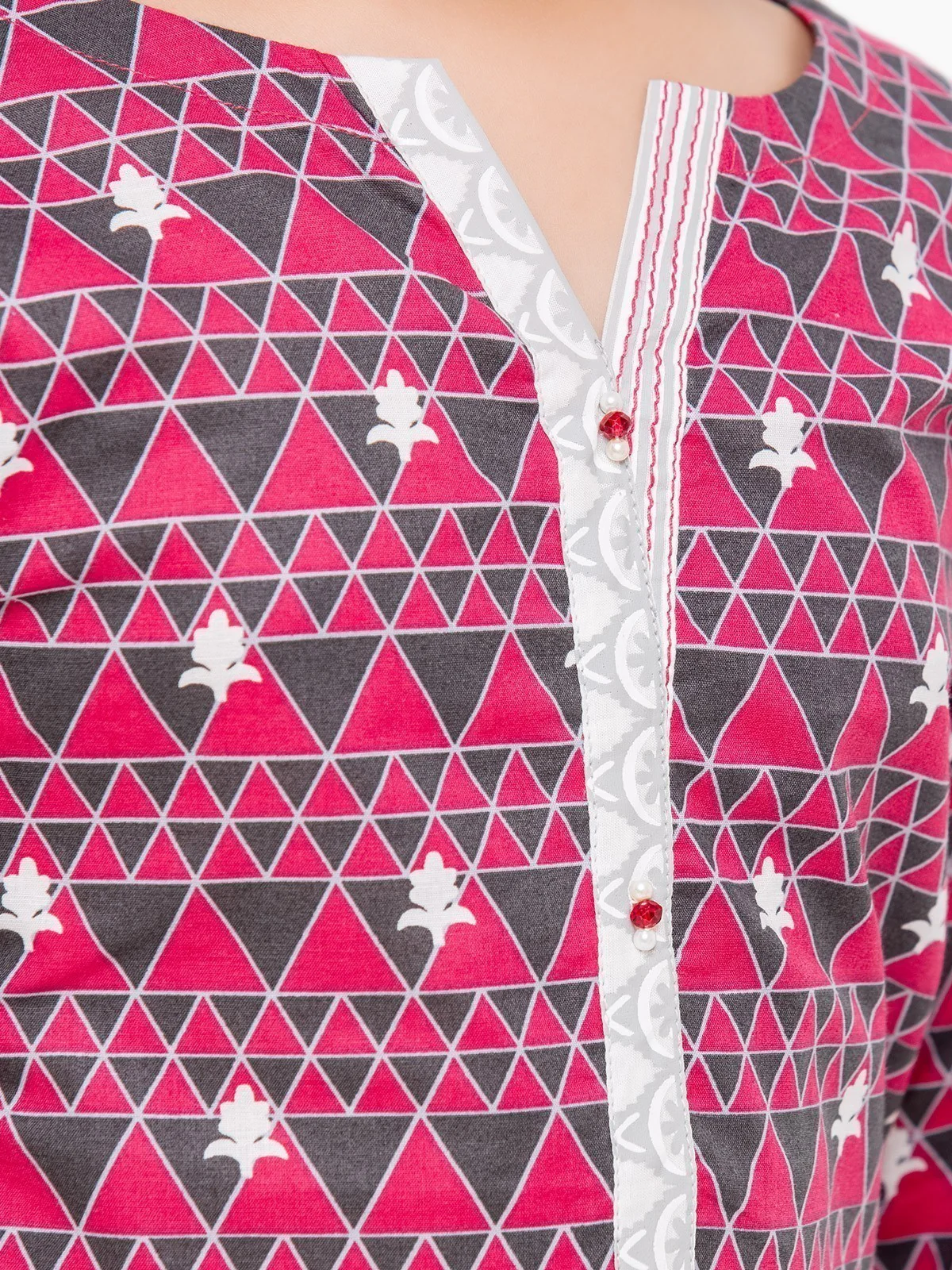 Printed Lawn Shirt - EGTKP23-70699S - Image 4