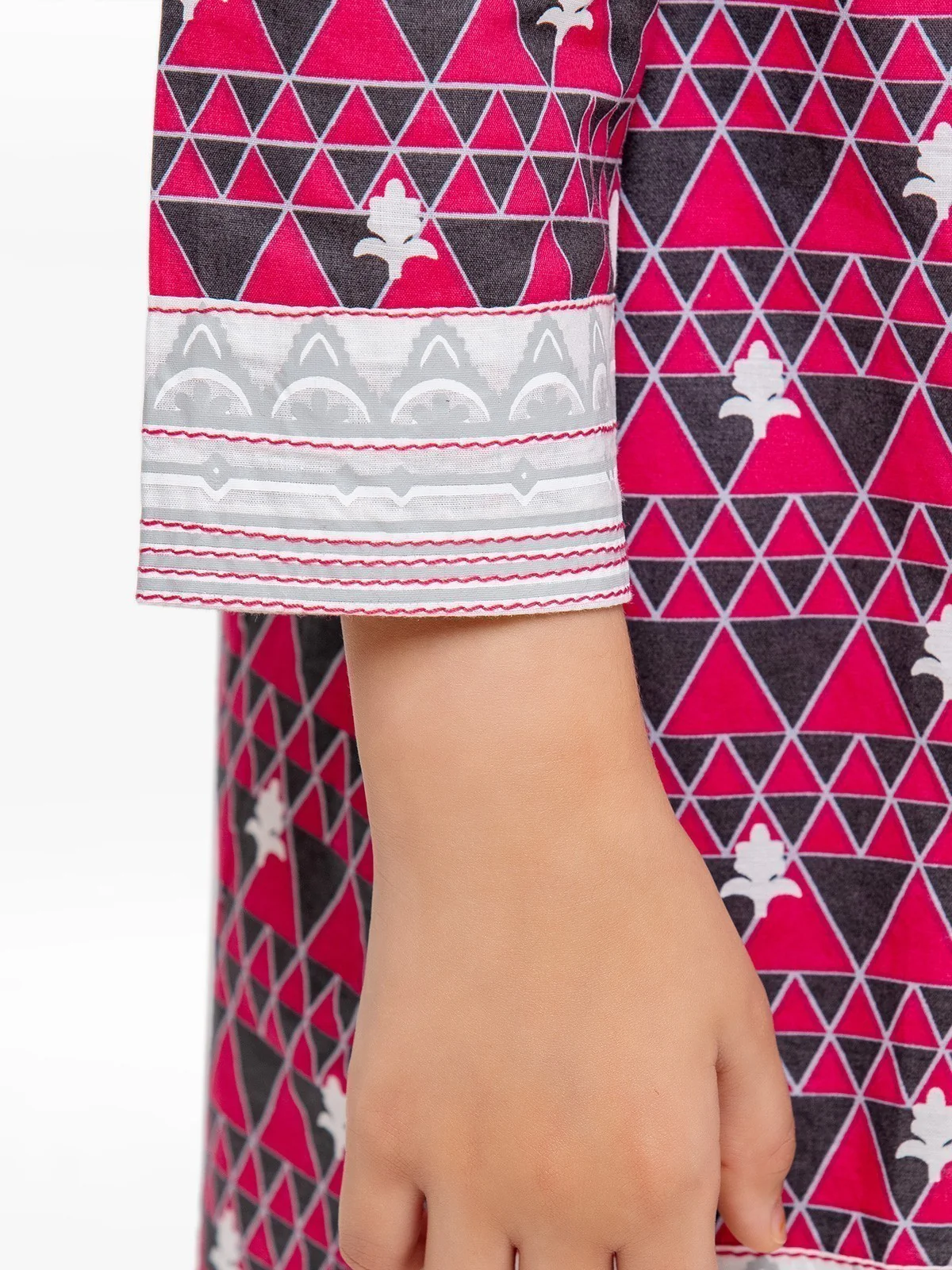 Printed Lawn Shirt - EGTKP23-70699S - Image 5