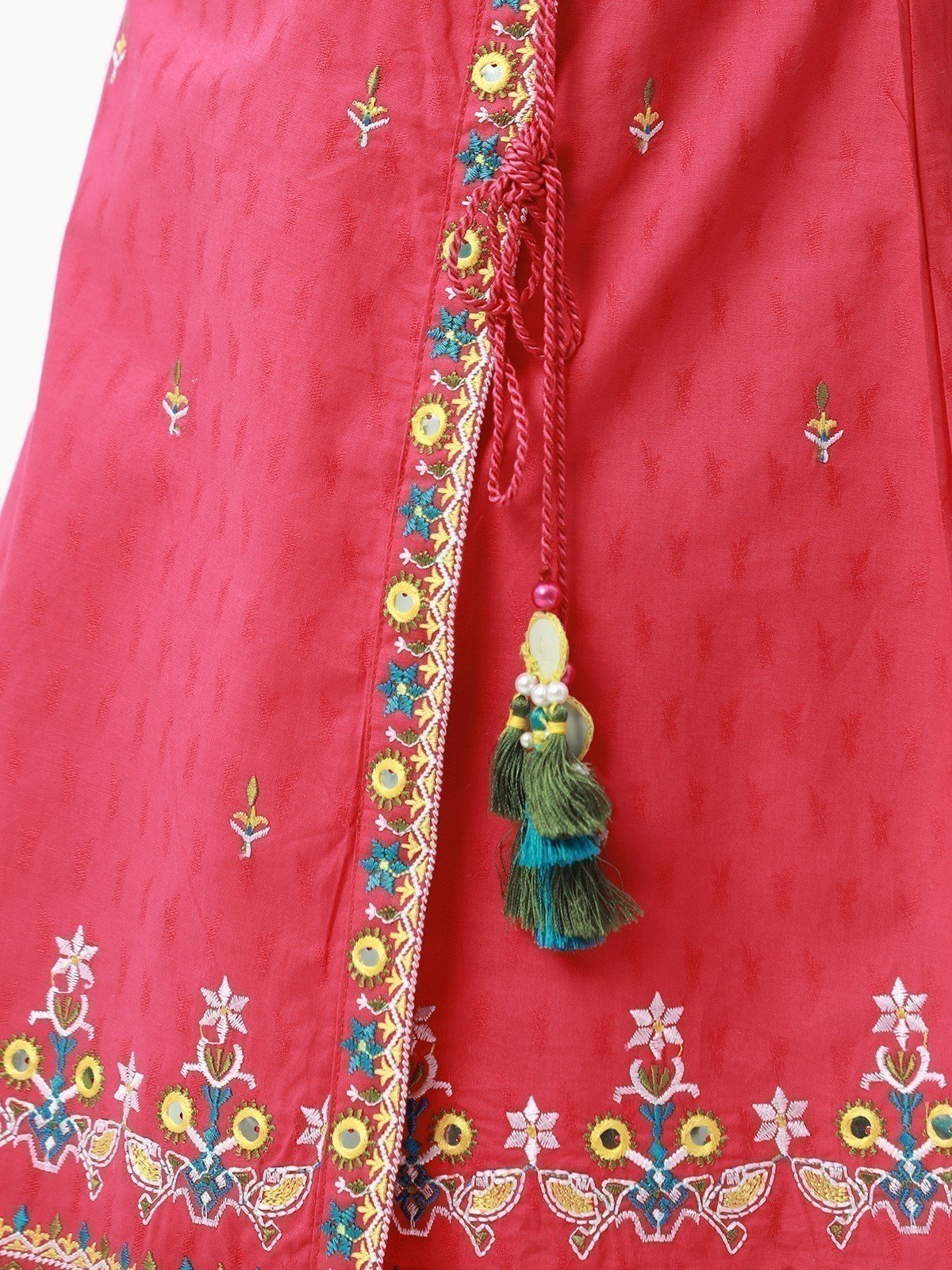 Embroidered Cotton Jacquard Shirt Trouser - EGTKE22-70508 - Image 3