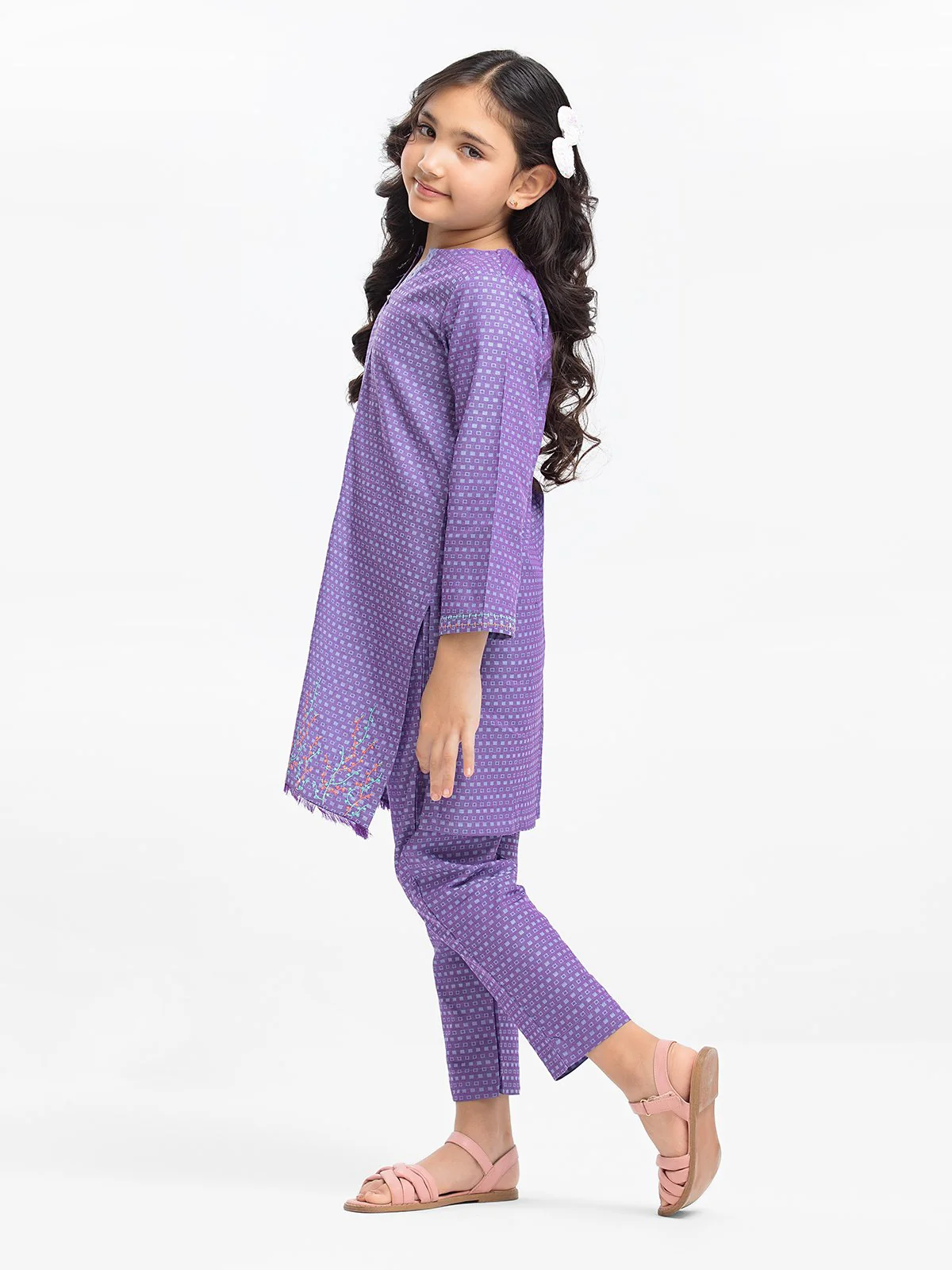 Embroidered Jacquard Shirt Trouser - EGTKE23-70707ST - Image 3