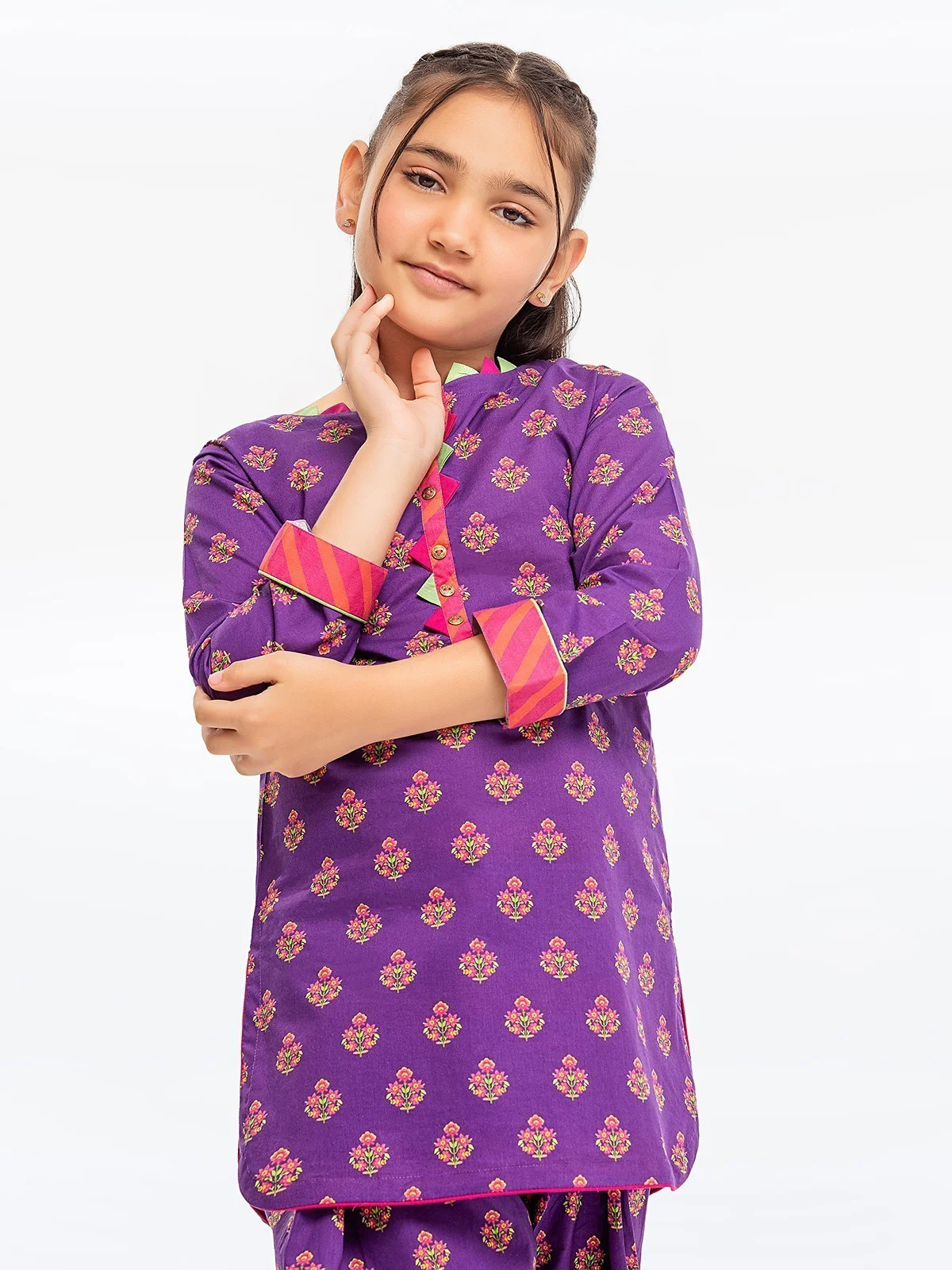 Printed Cambric Shirt Trouser - EGTKP23-70426ST - Image 3