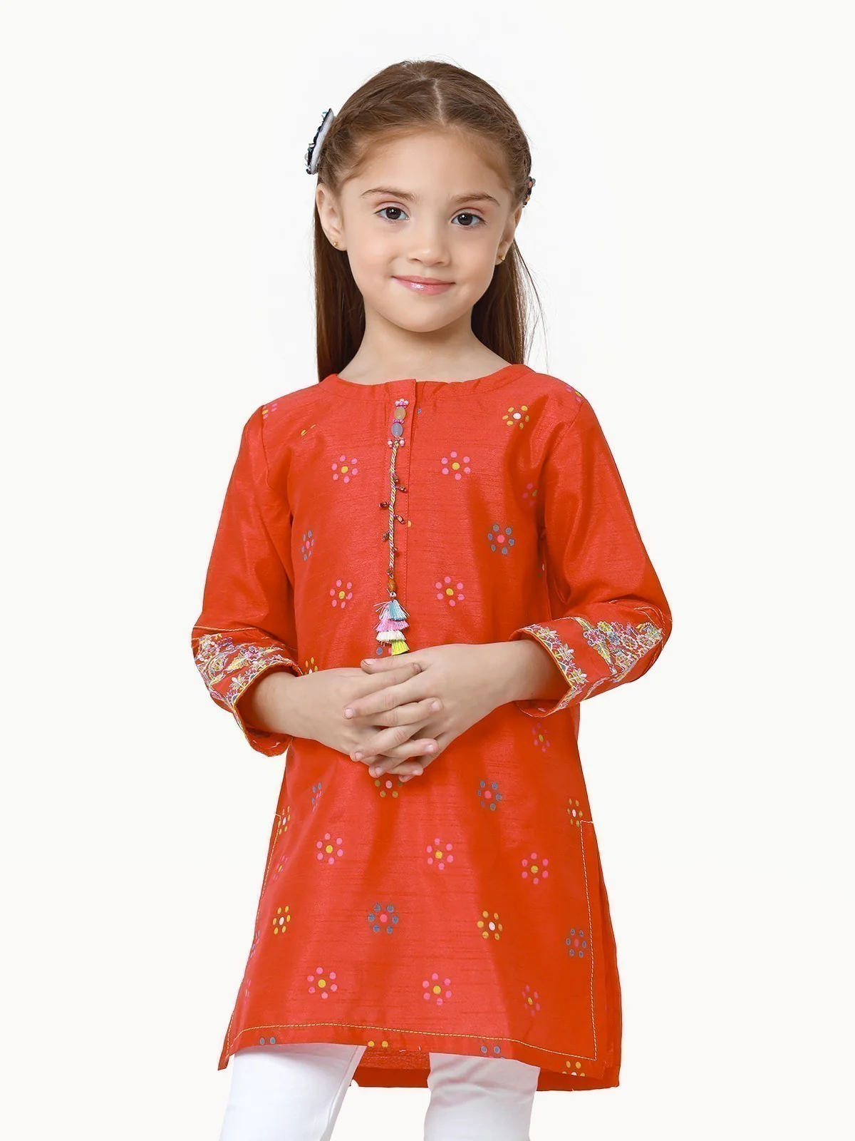 Embroidered Raw Silk Shirt - EGTKE22-70400 - Image 2