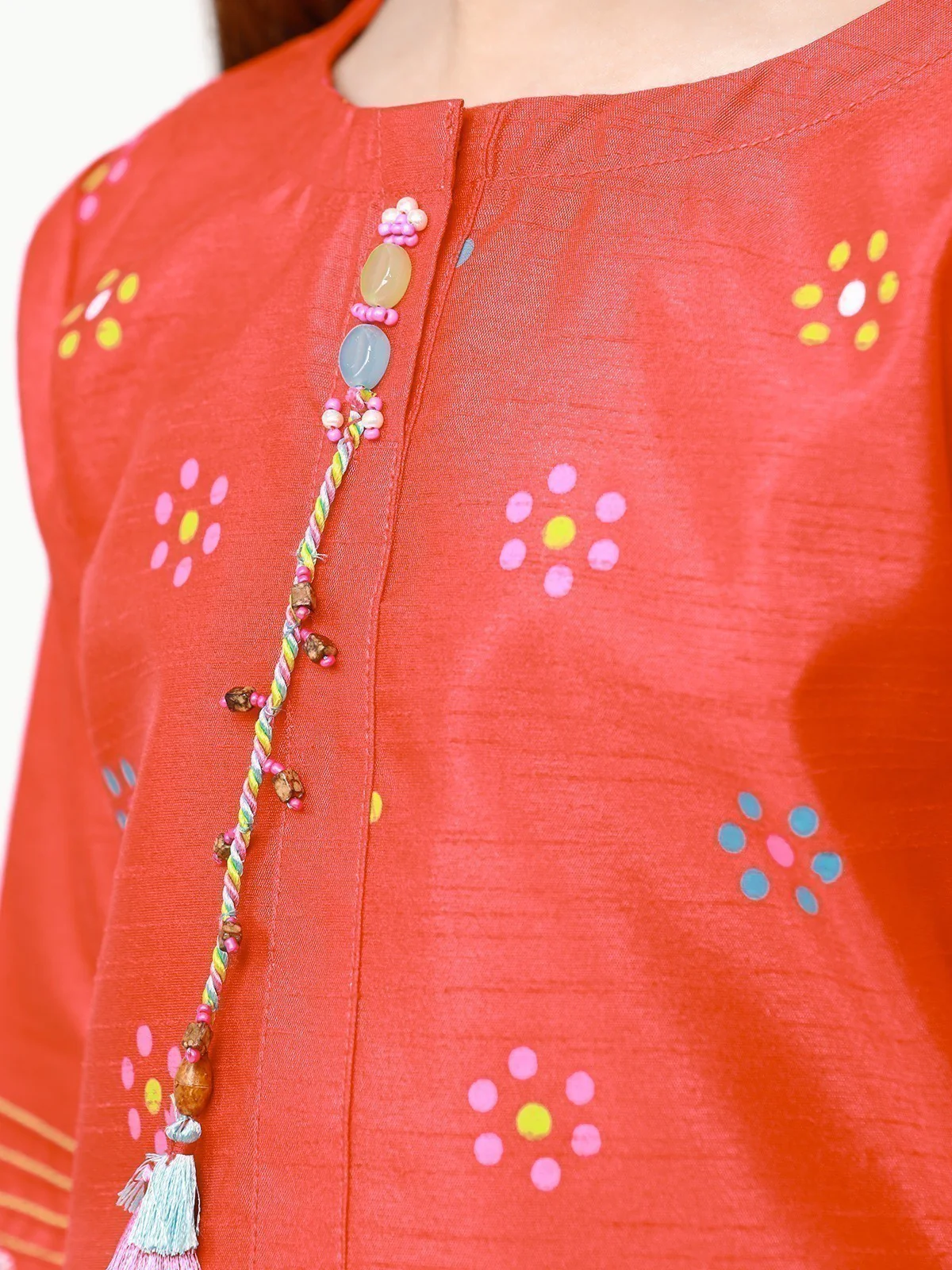 Embroidered Raw Silk Shirt - EGTKE22-70400 - Image 4
