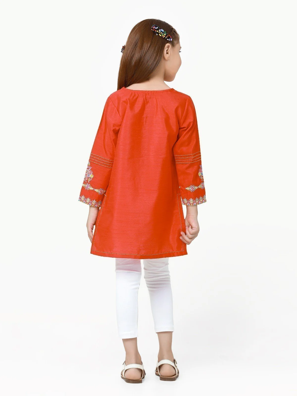 Embroidered Raw Silk Shirt - EGTKE22-70400 - Image 6