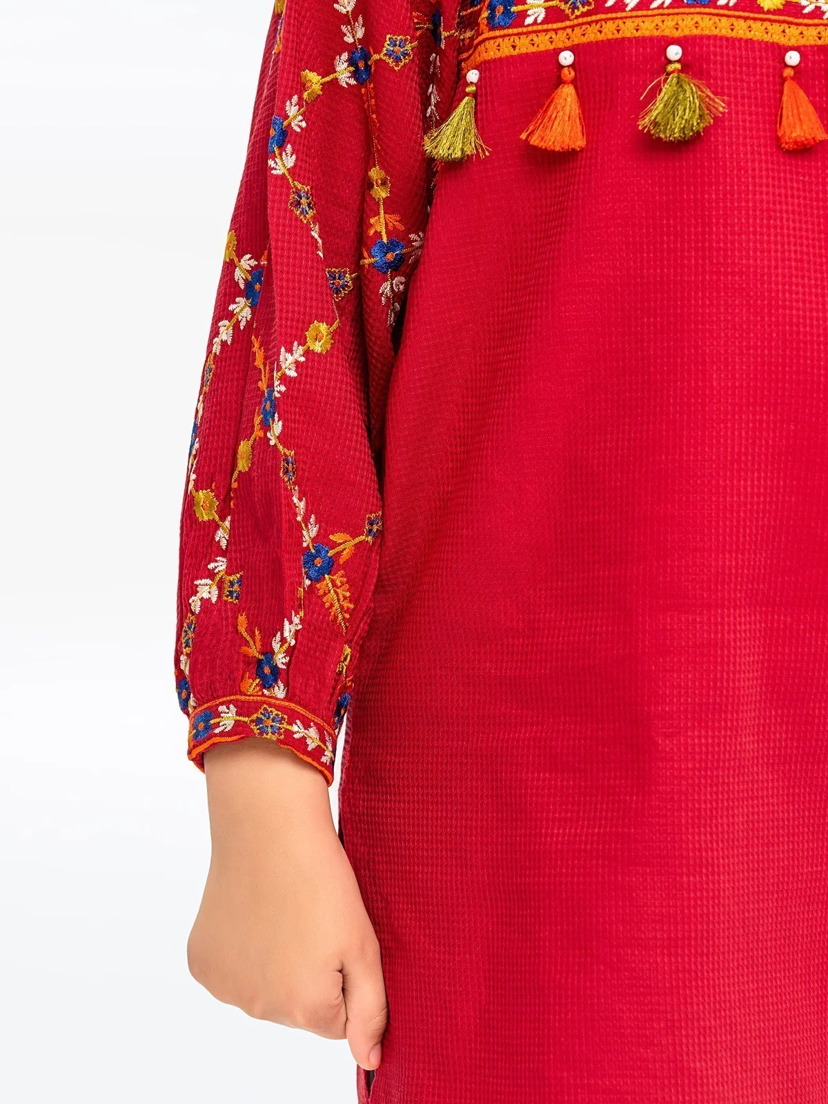 Embroidered Dobby Shirt - EGTKE23-70432S - Image 5