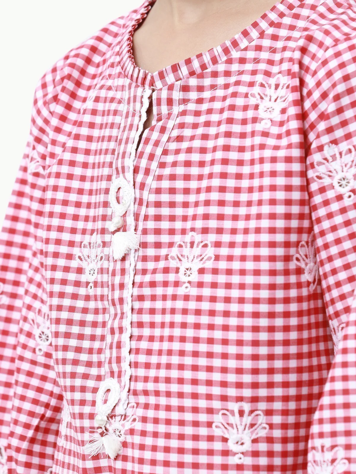 Embroidered Cambric Shirt - EGTKE23-70578 - Image 3