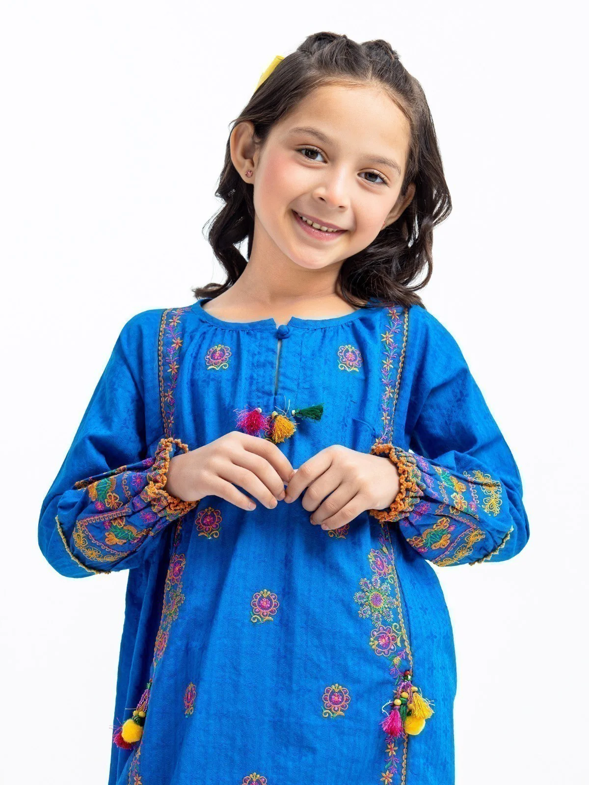 Embroidered Dobby Shirt Trouser - EGTKE23-70357ST - Image 2