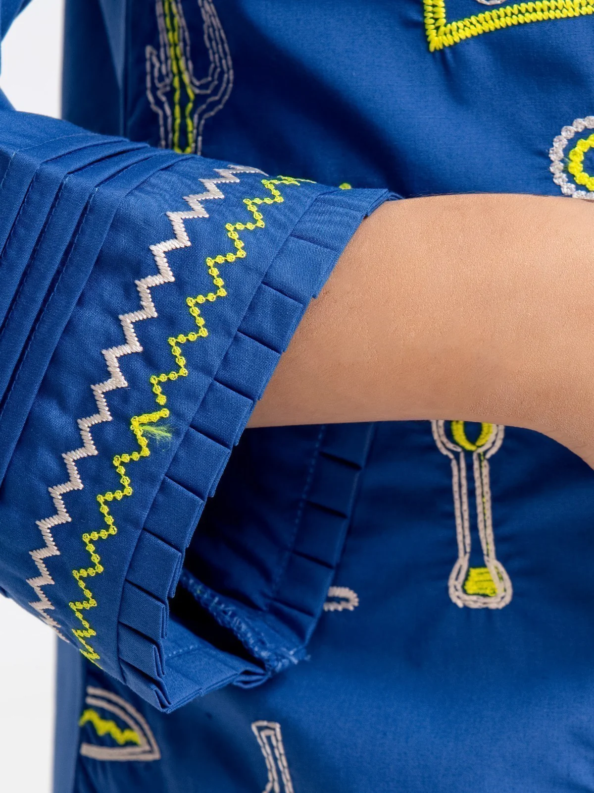 Embroidered Cotton Shirt - EGTKE23-70615S - Image 4