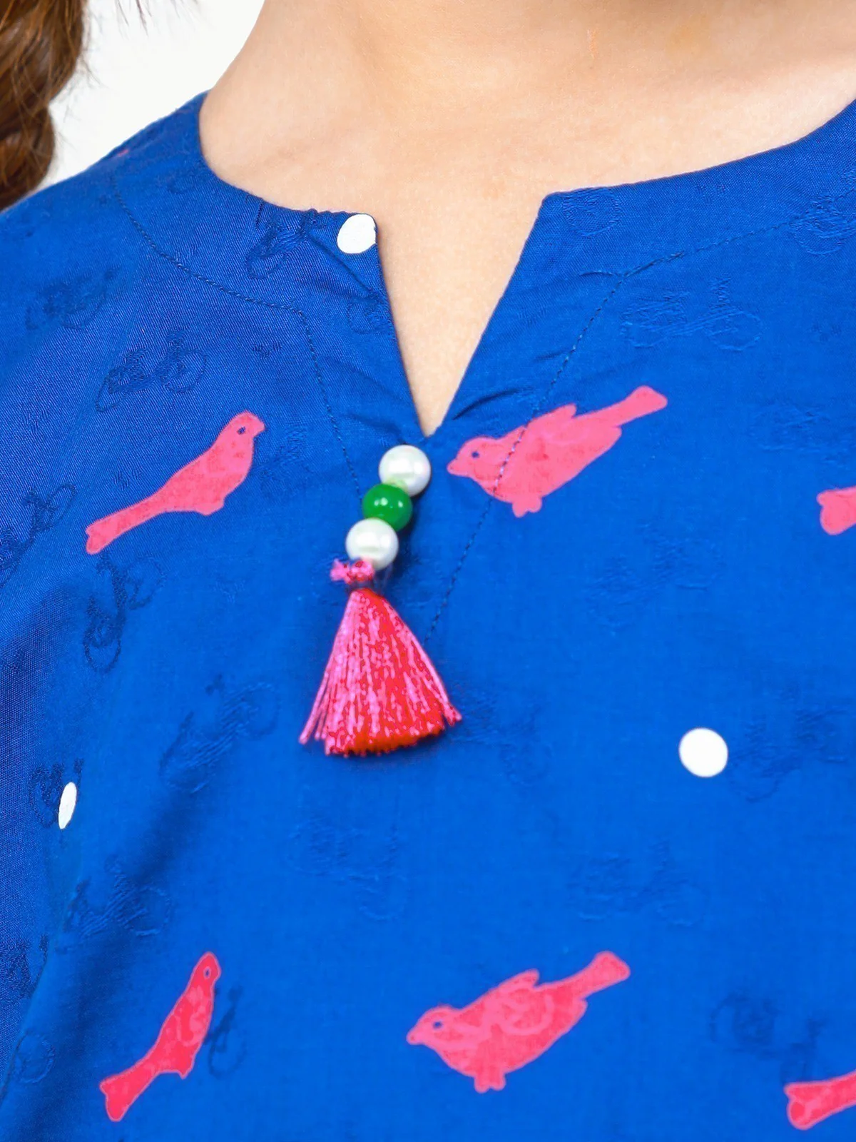 Block Print Dobby Shirt - EGTKP22-70494 - Image 5