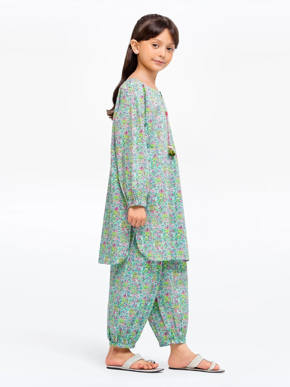 Printed Cambric Shirt Trouser - EGTKP23-70427ST - Image 3