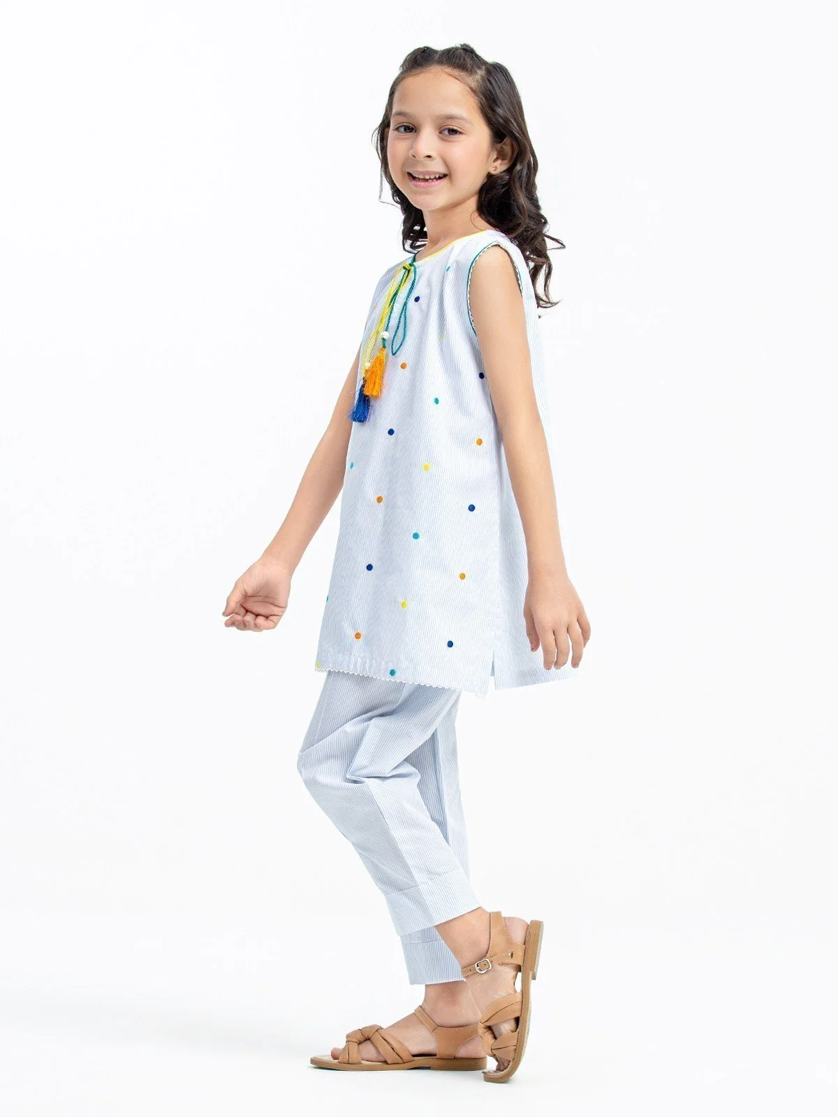 Embroidered Cotton Co-Ord Set - EGTCS23-001 - Image 3