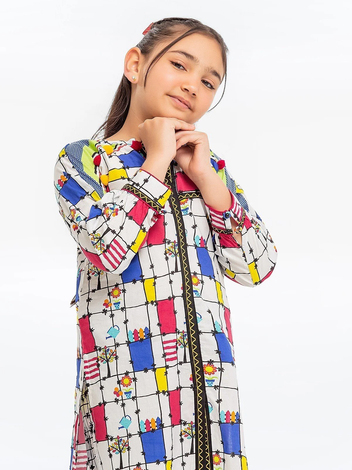 Printed Cambric Shirt Trouser - EGTKP23-70338ST - Image 2