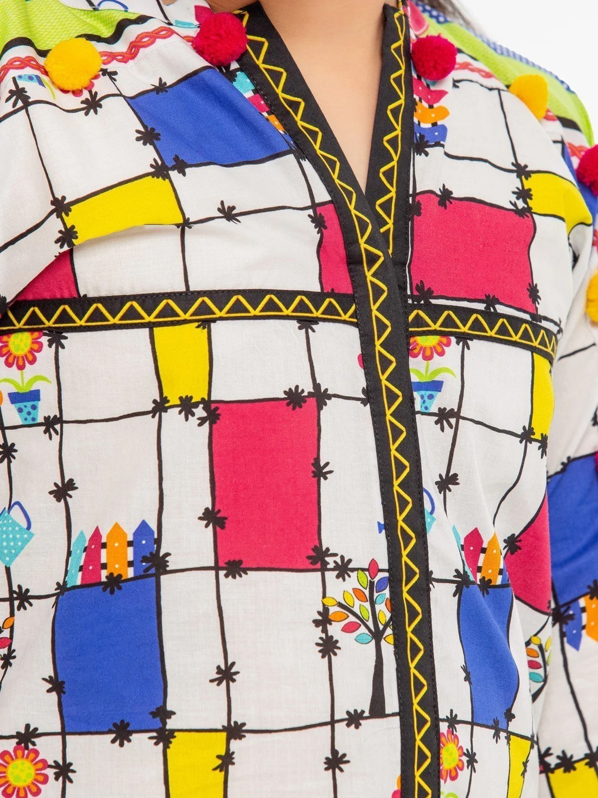 Printed Cambric Shirt Trouser - EGTKP23-70338ST - Image 4