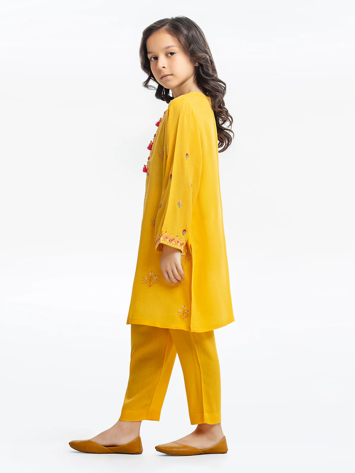 Embroidered Dobby Shirt Trouser - EGTKE23-70612 - Image 3