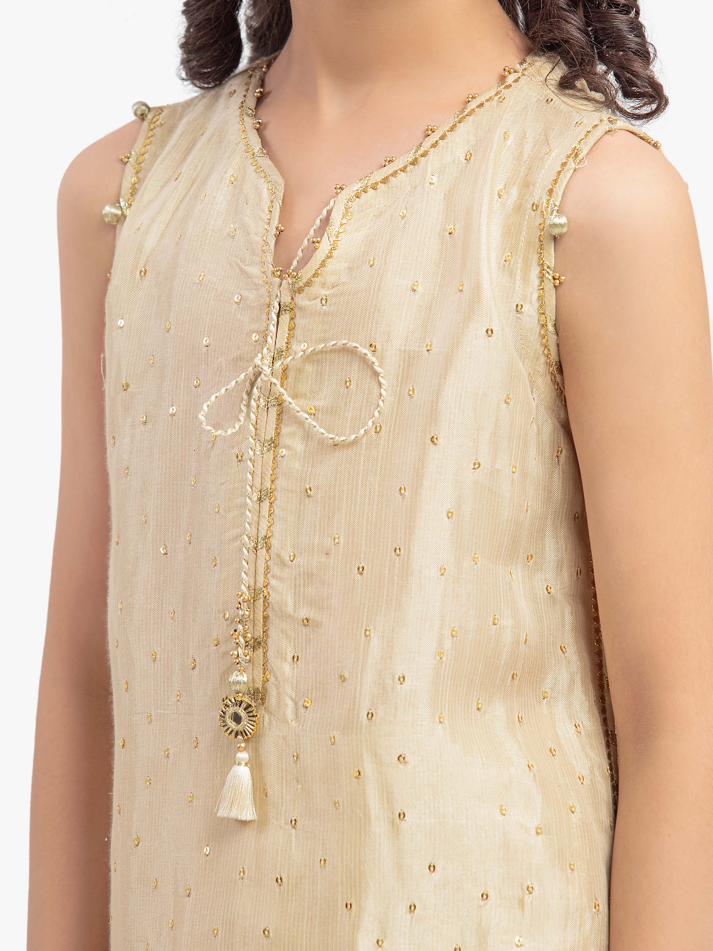 Block Print Cambric Suit - EGTPLE5-50043-3P - Image 3