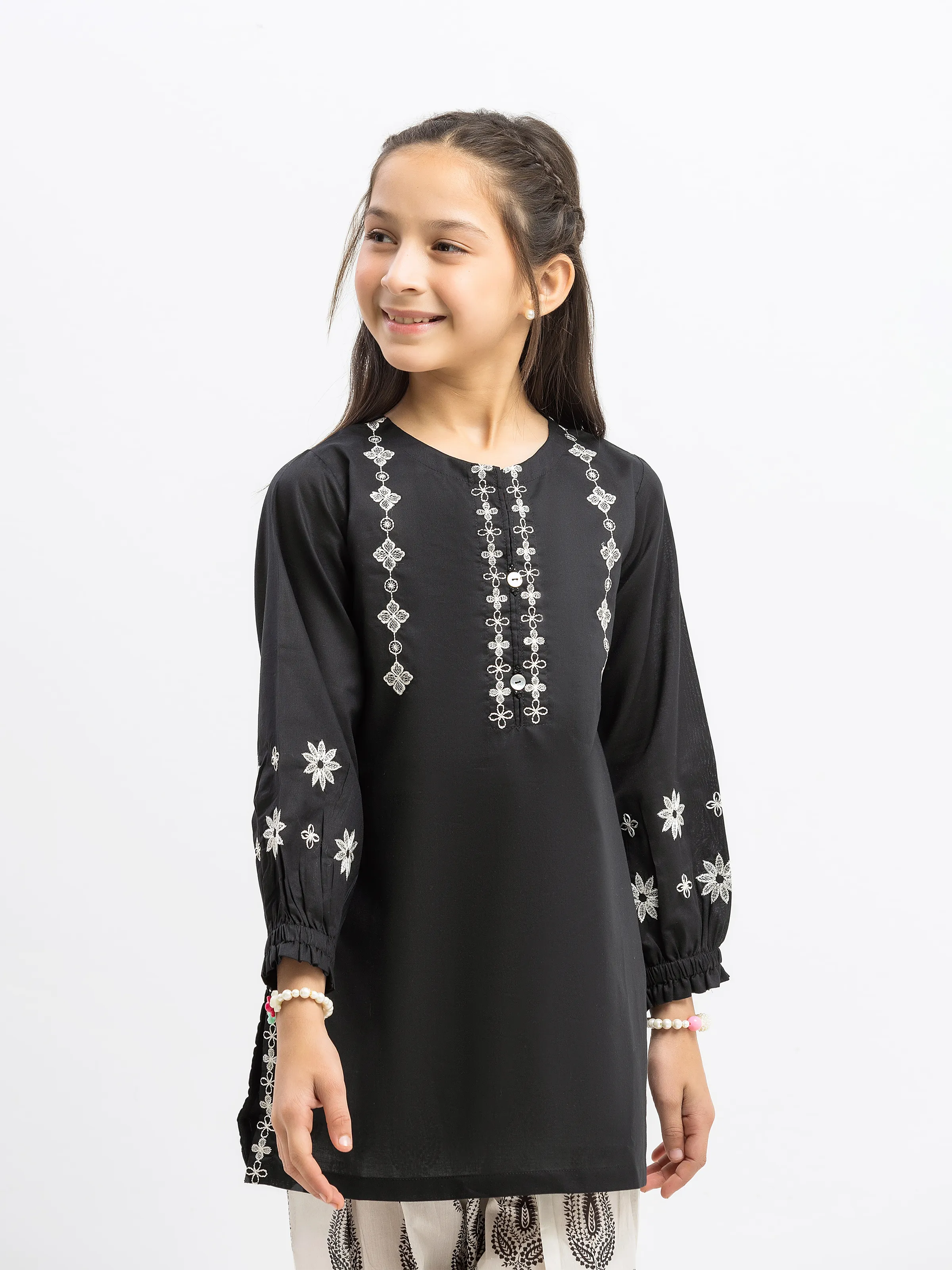 Embroidered Cambric Shirt Trouser - EGTKED5-73041ST - Image 2
