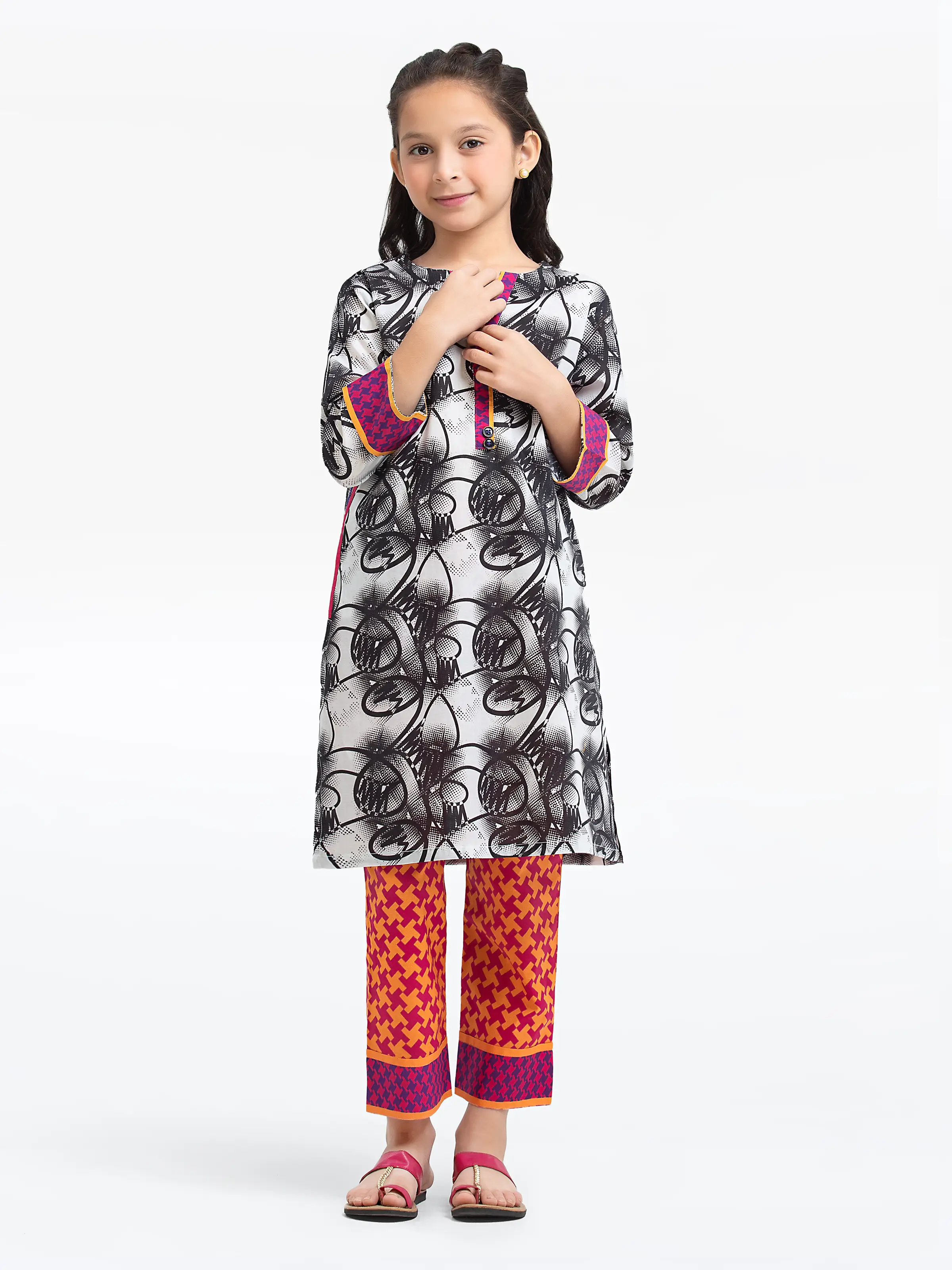 Printed Lawn Shirt - EGTKP24-70425S