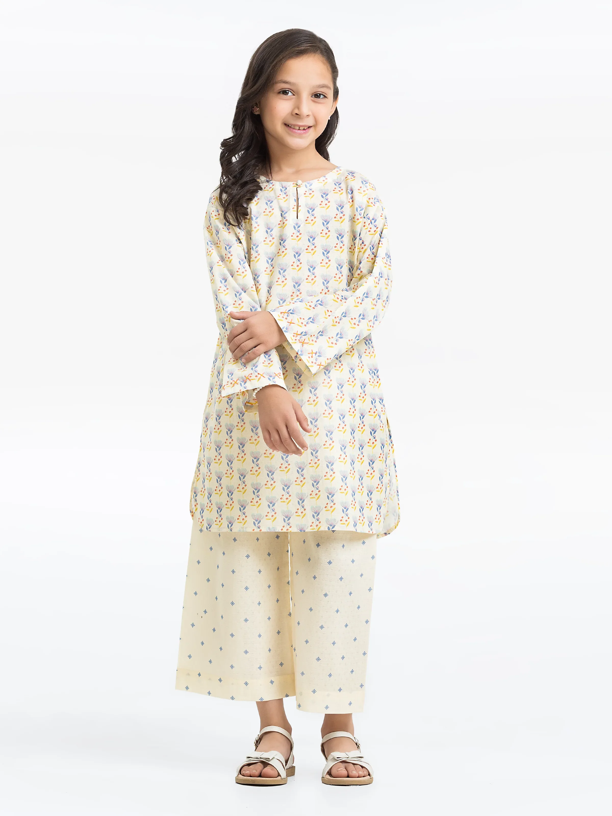 Printed Dobby Shirt Trouser - EGTKP24-70911ST