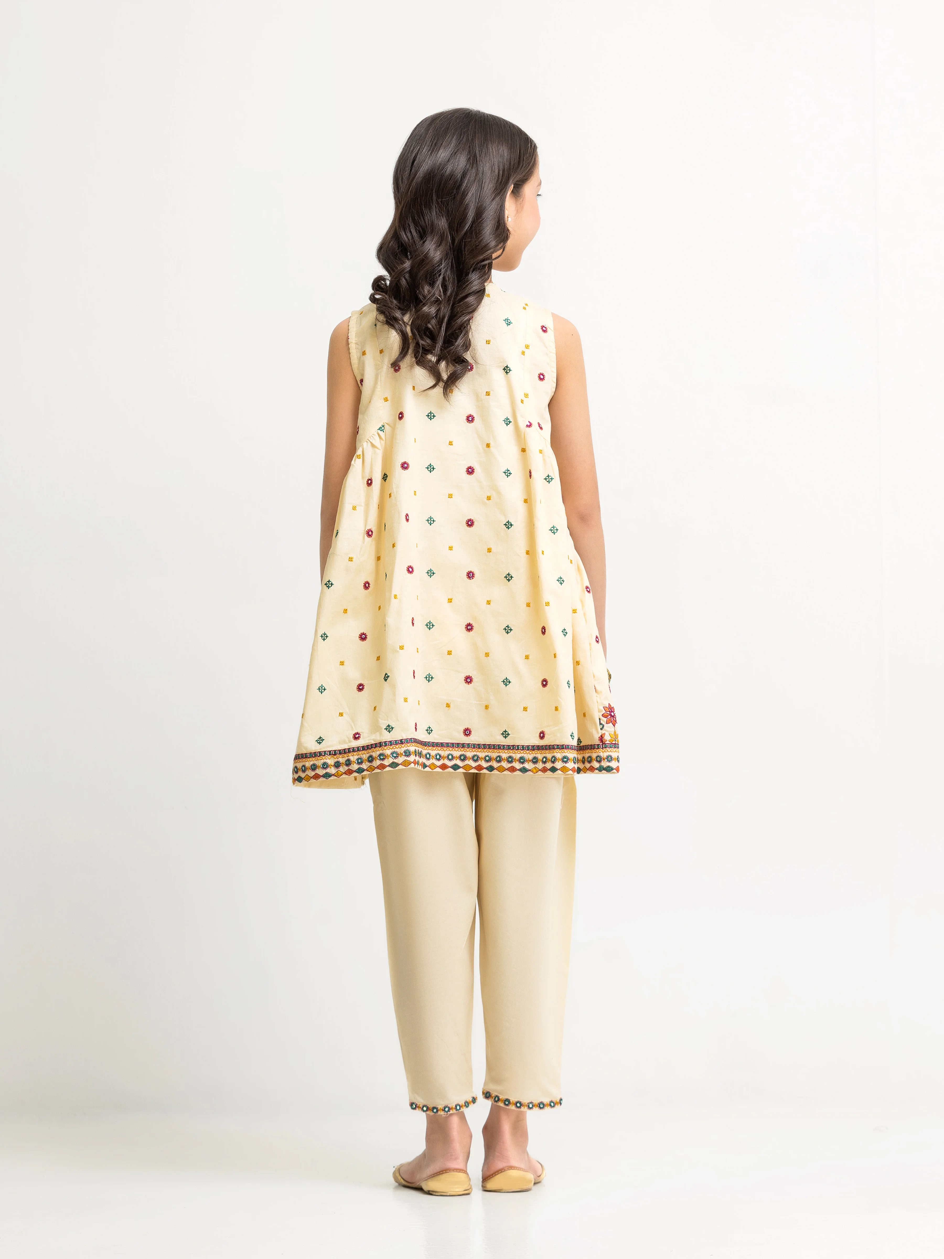 Embroidered Cambric Co-Ord Set - EGTKE5-73030ST - Image 6