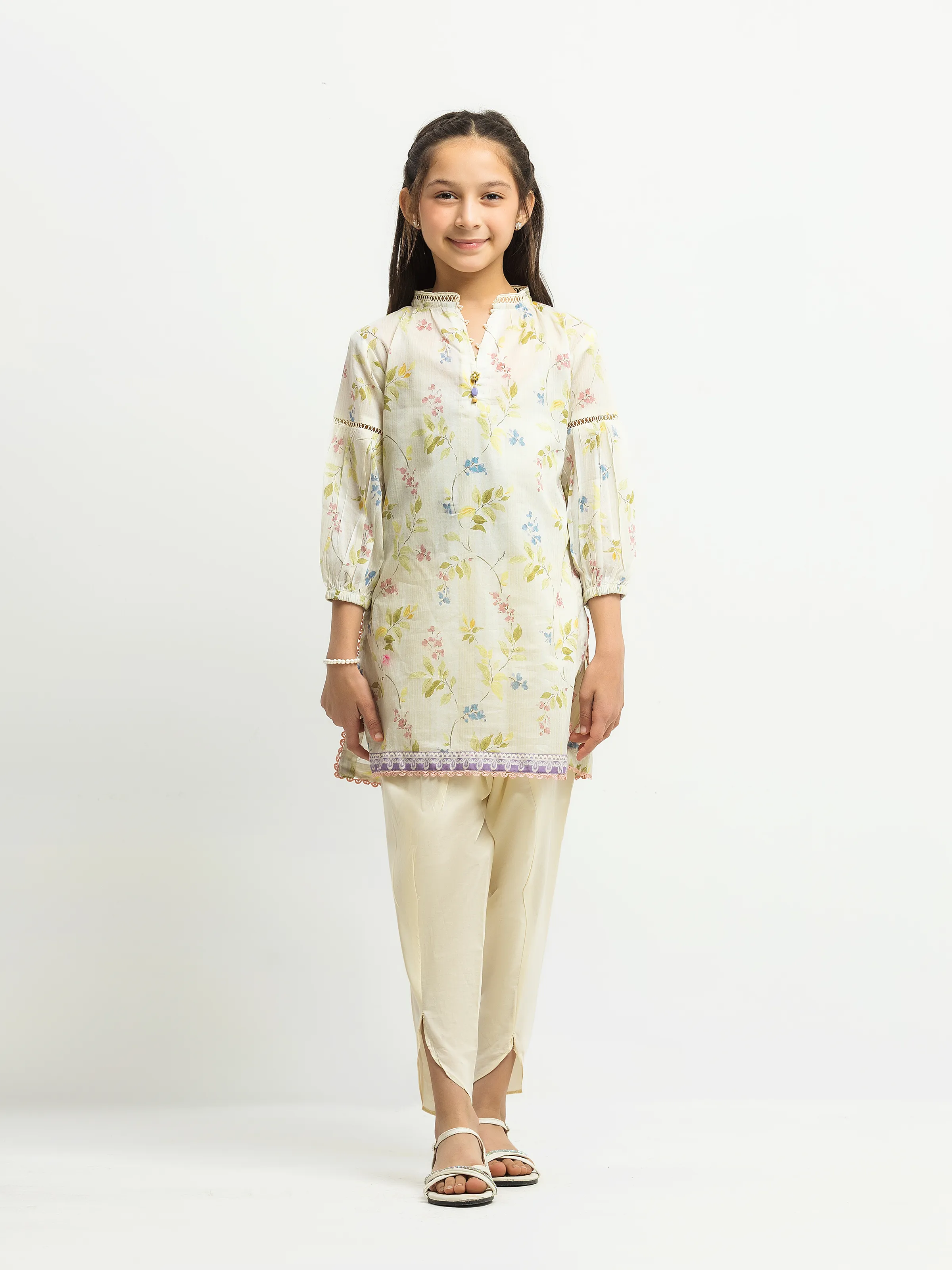 Printed Lawn Co-Ord Set - EGTKP5-73017ST