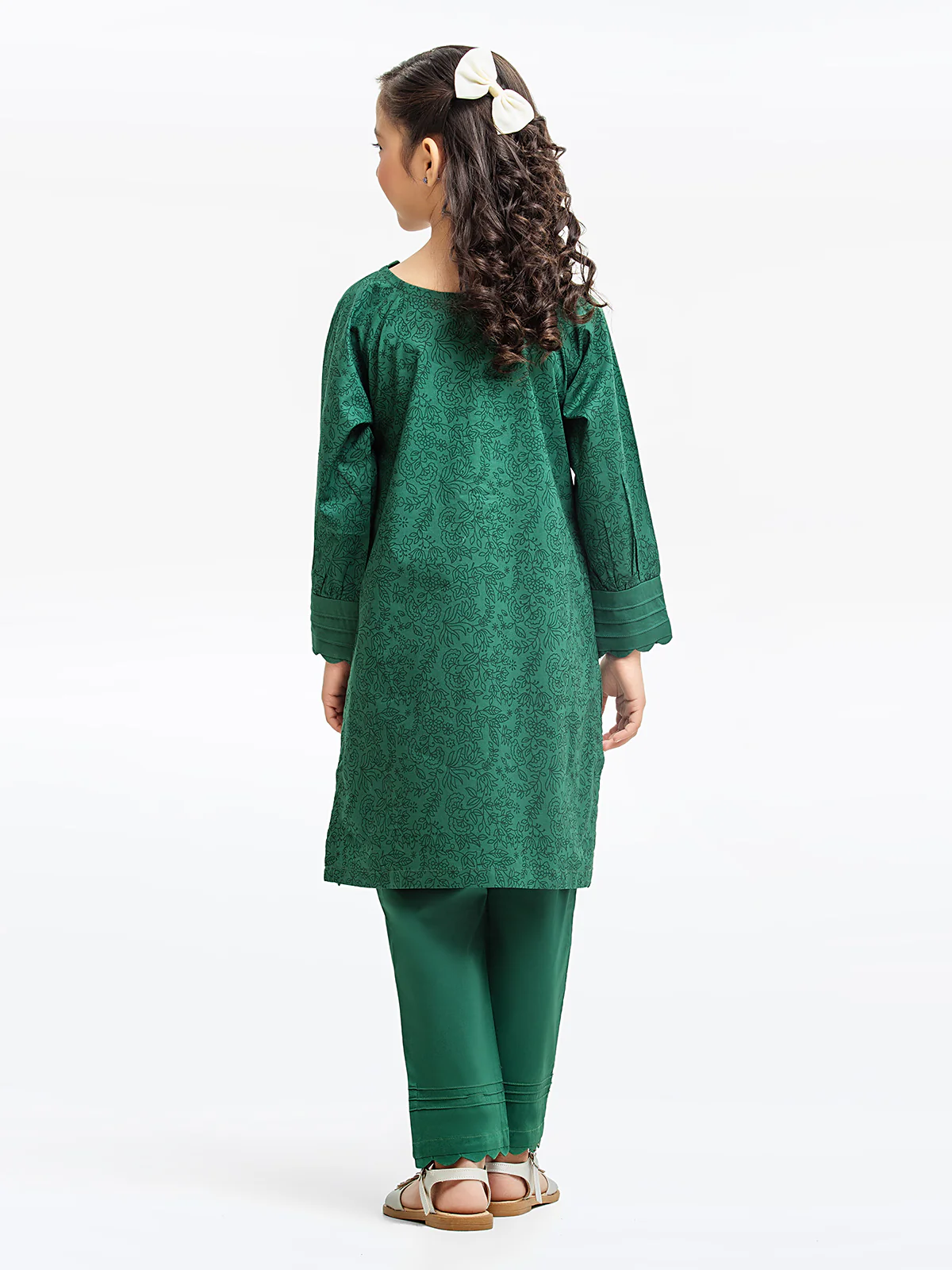 Embroidered Cambric Shirt Trouser - EGTKE23-70610ST - Image 6