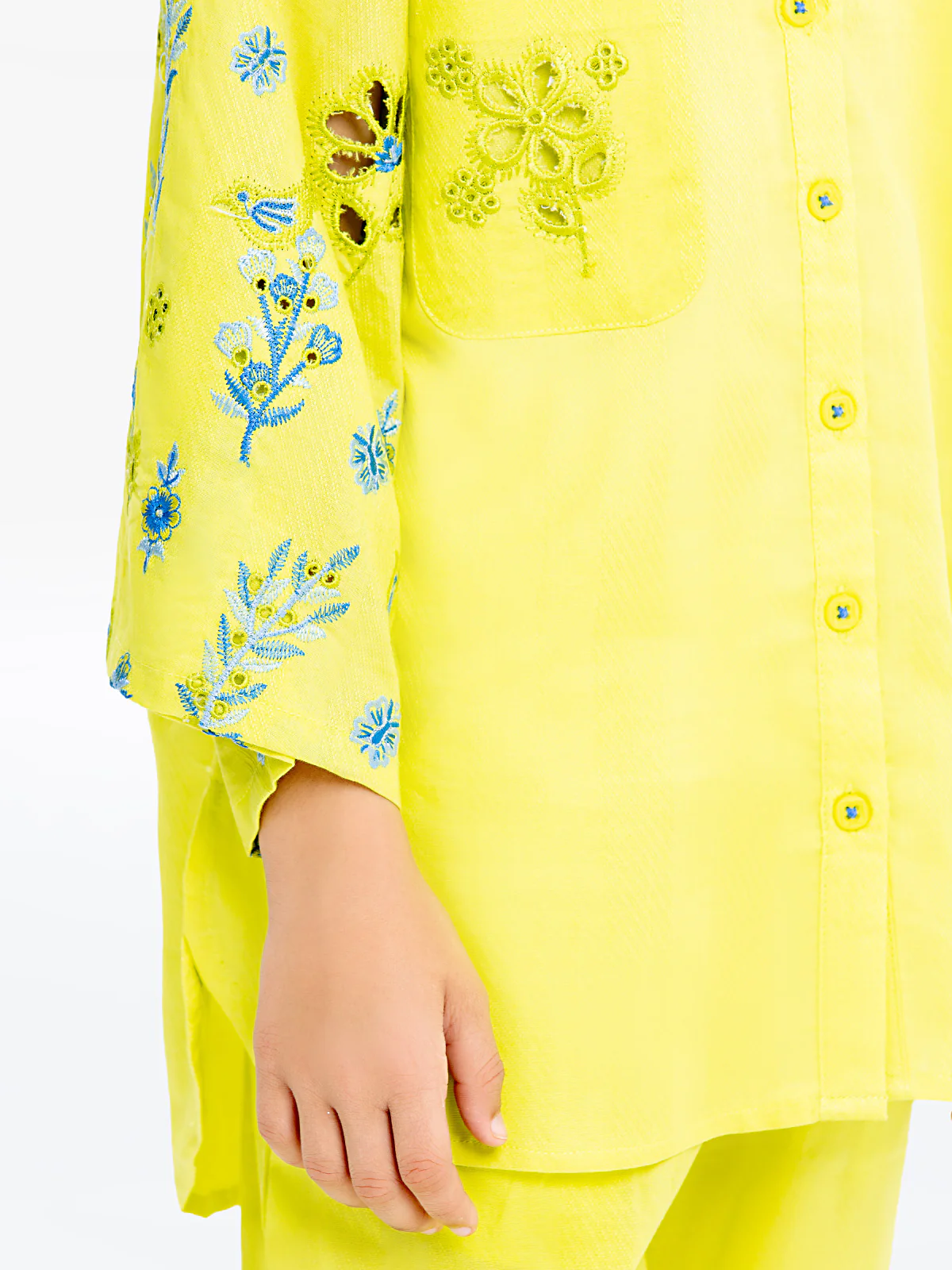 Embroidered Dobby Shirt Trouser - EGTKE24-70745ST - Image 4