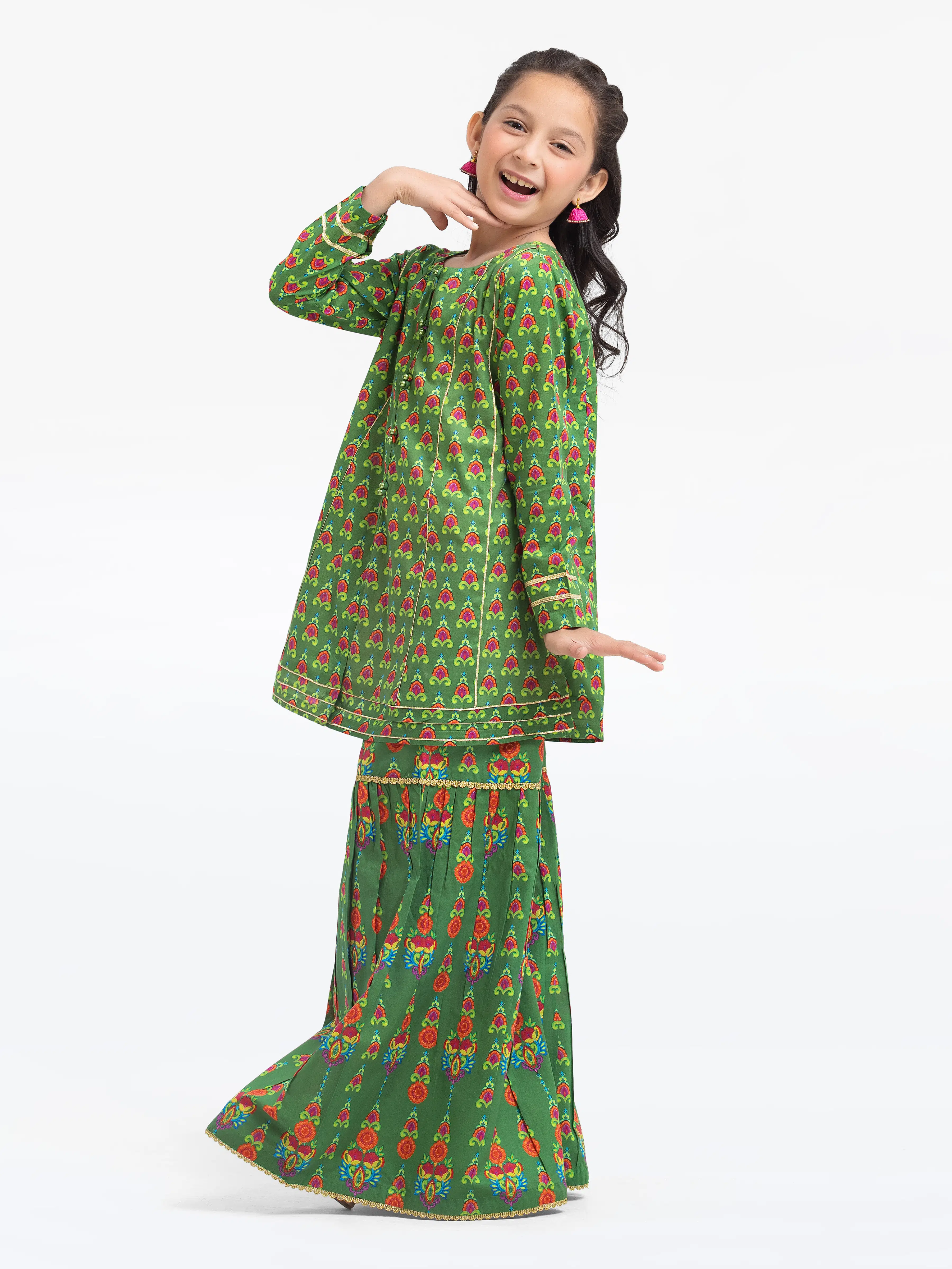 Printed Lawn Gharara Suit - EGTKP24-70431ST - Image 4