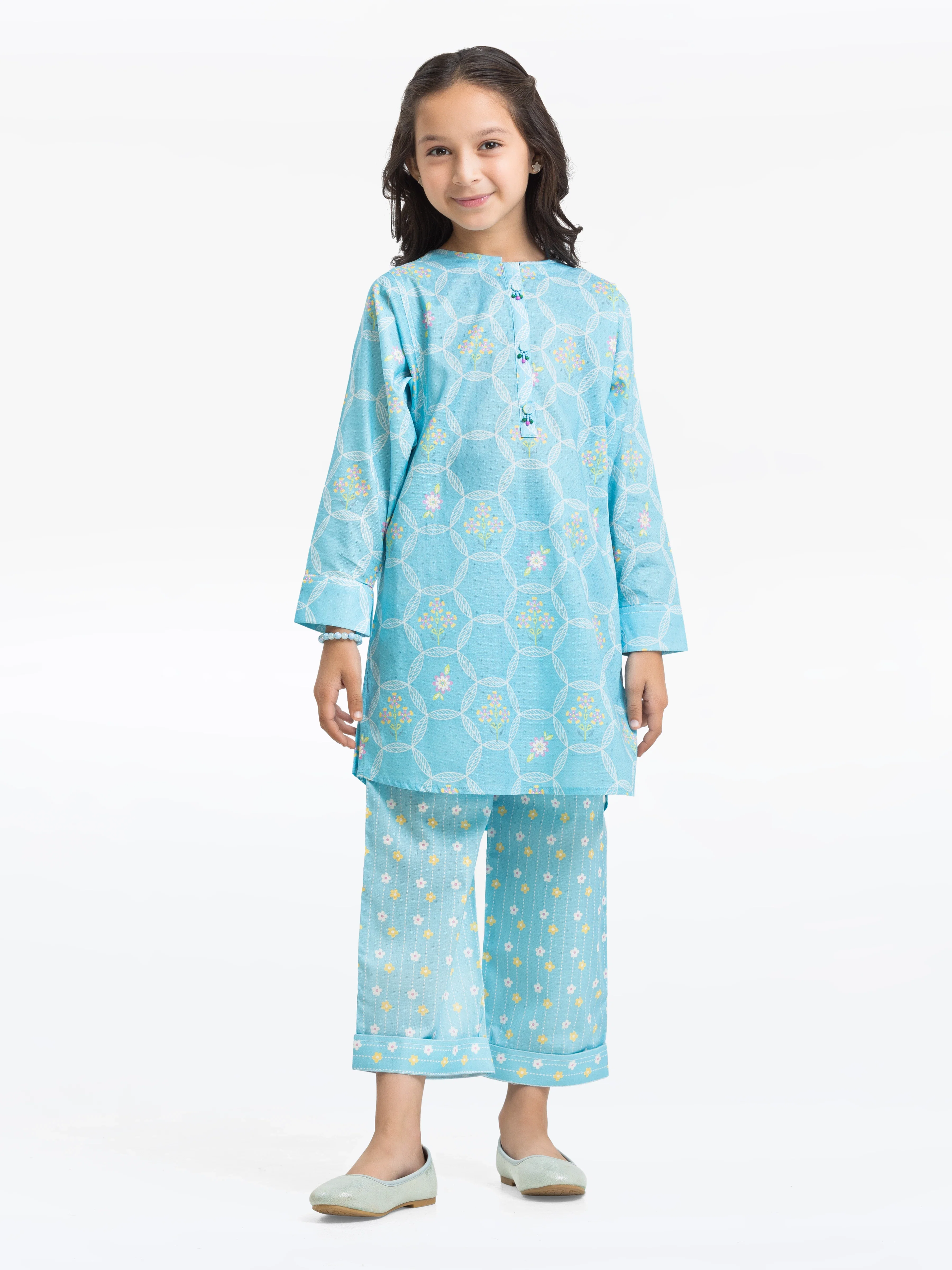 Printed Dobby Co-Ord Set - EGTKP24-70915ST