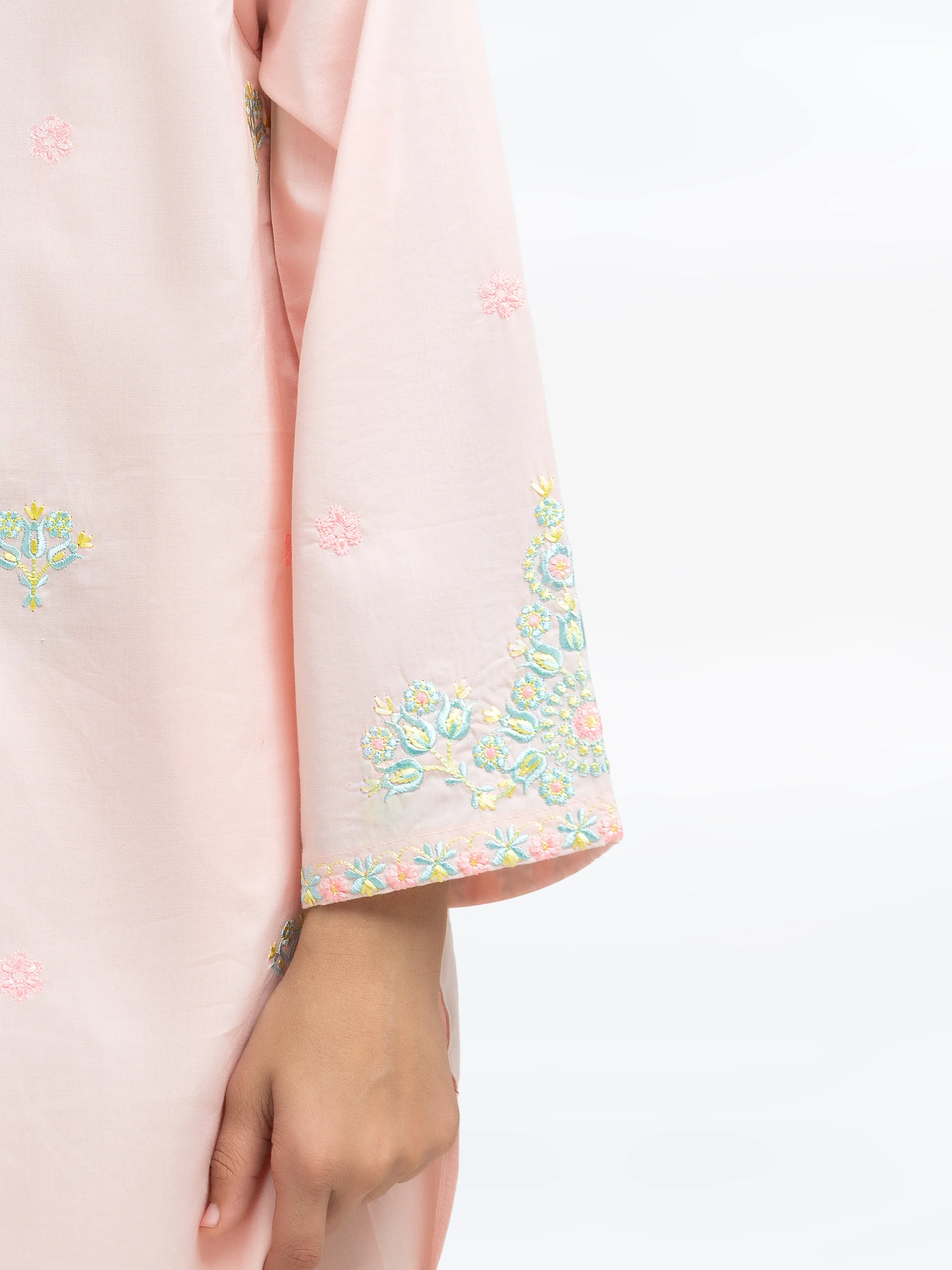 Embroidered Cambric Shirt Trouser - EGTKE24-70769ST - Image 4