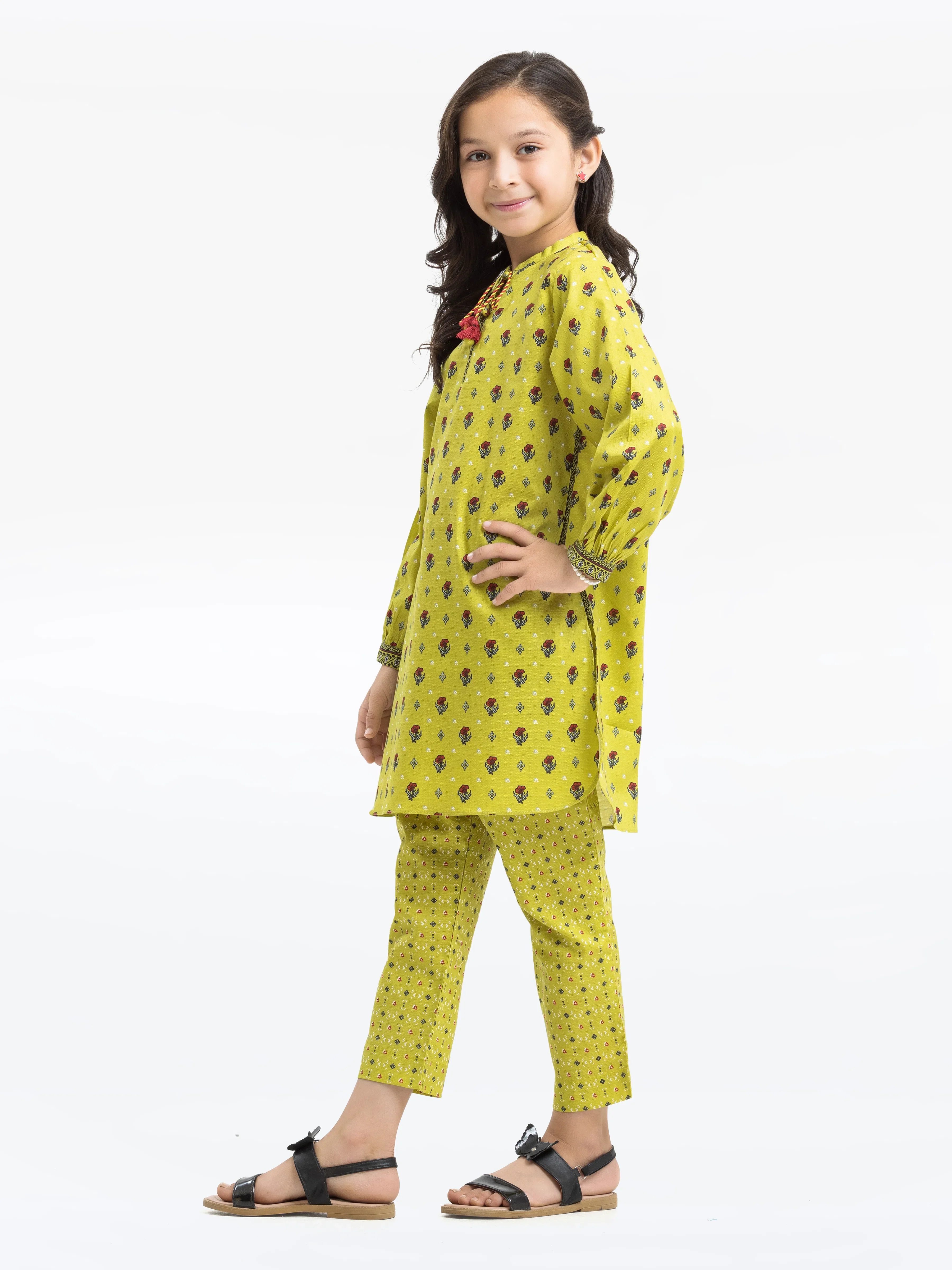 Printed Dobby Shirt Trouser - EGTKP24-70918ST - Image 5