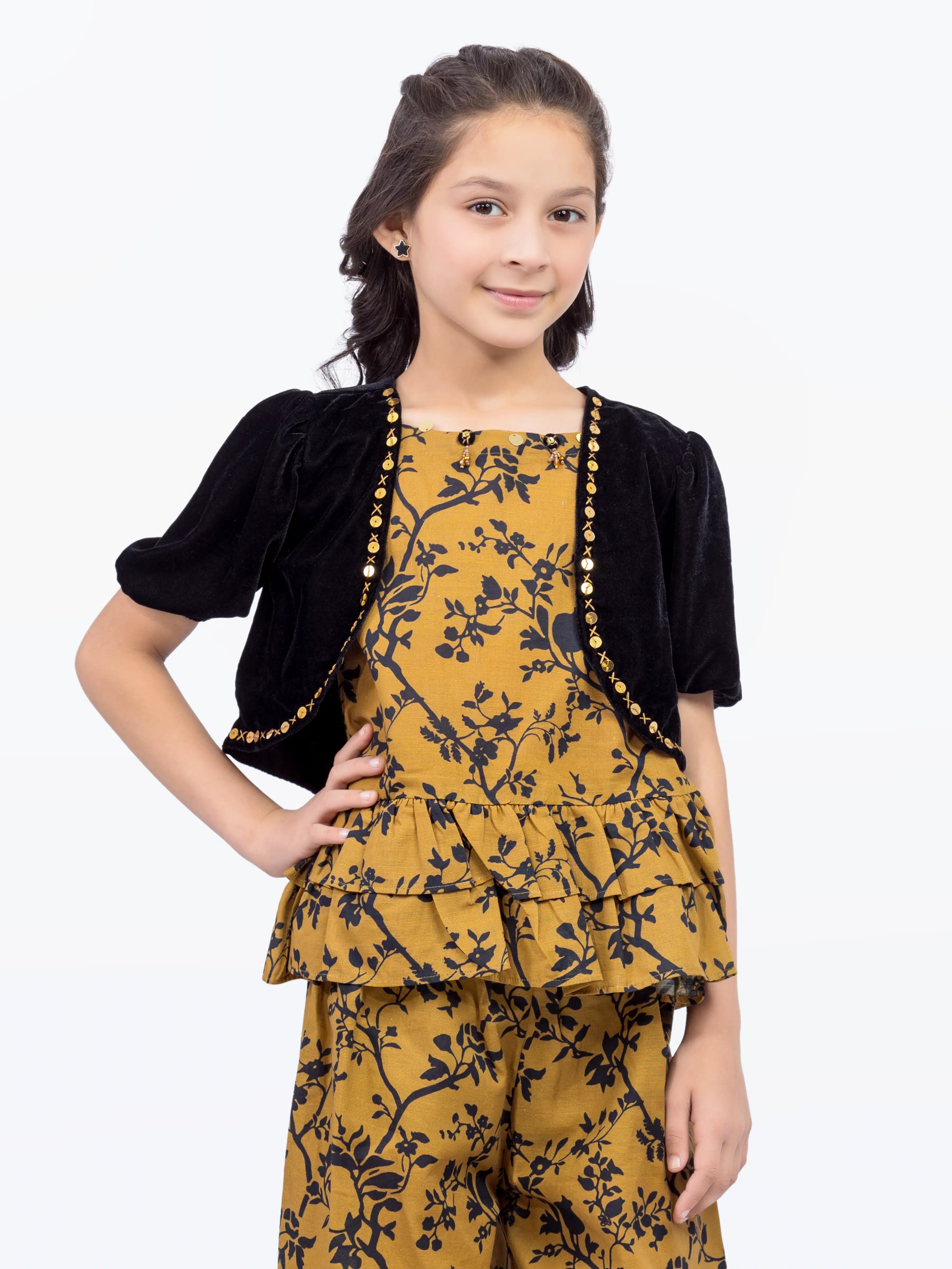 Printed Khaddar Co-Ord Set - EGTKP5-70805ST - Image 2