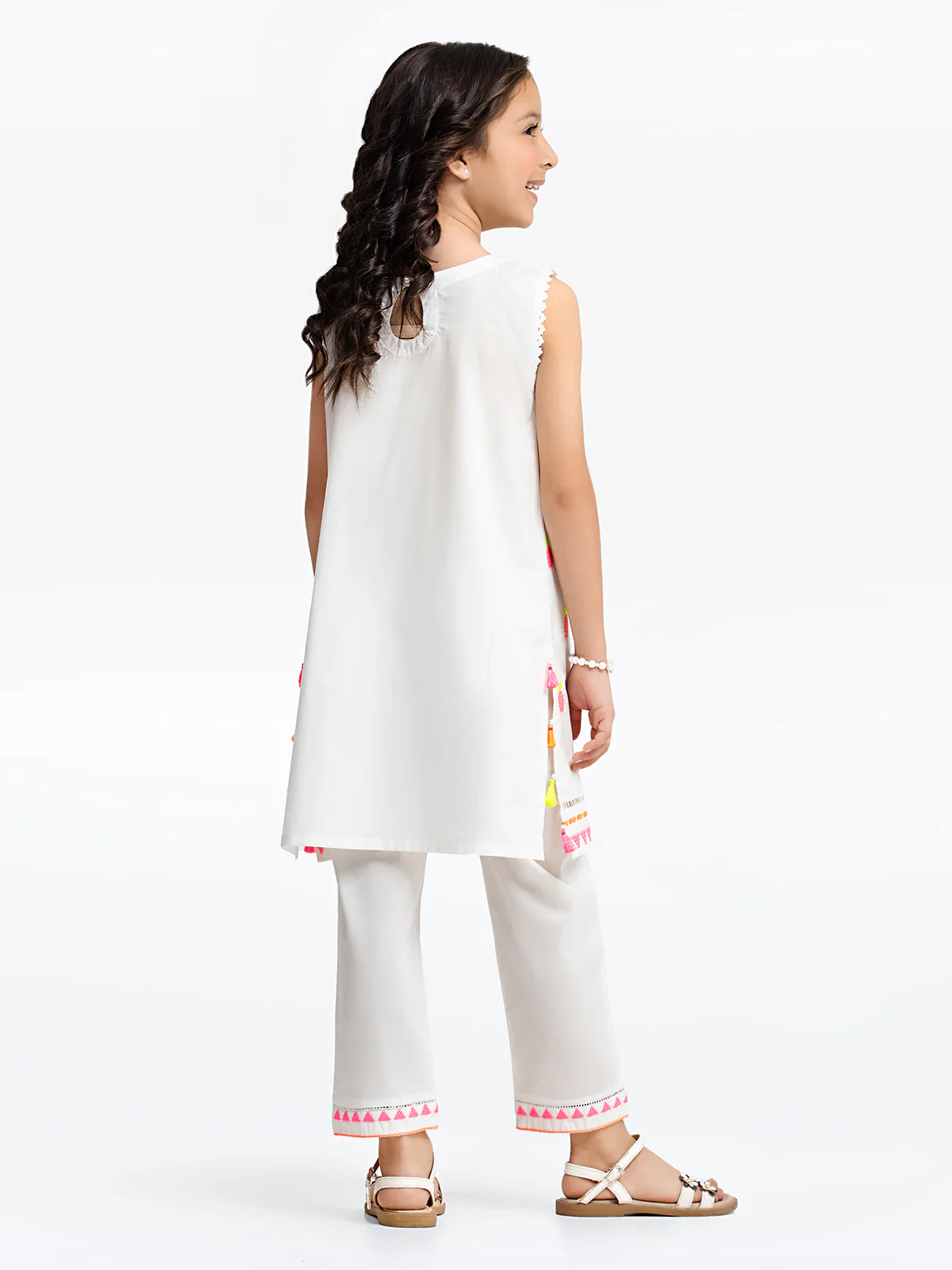 Embroidered Cambric Shirt Trouser - EGTKE23-70556ST - Image 6