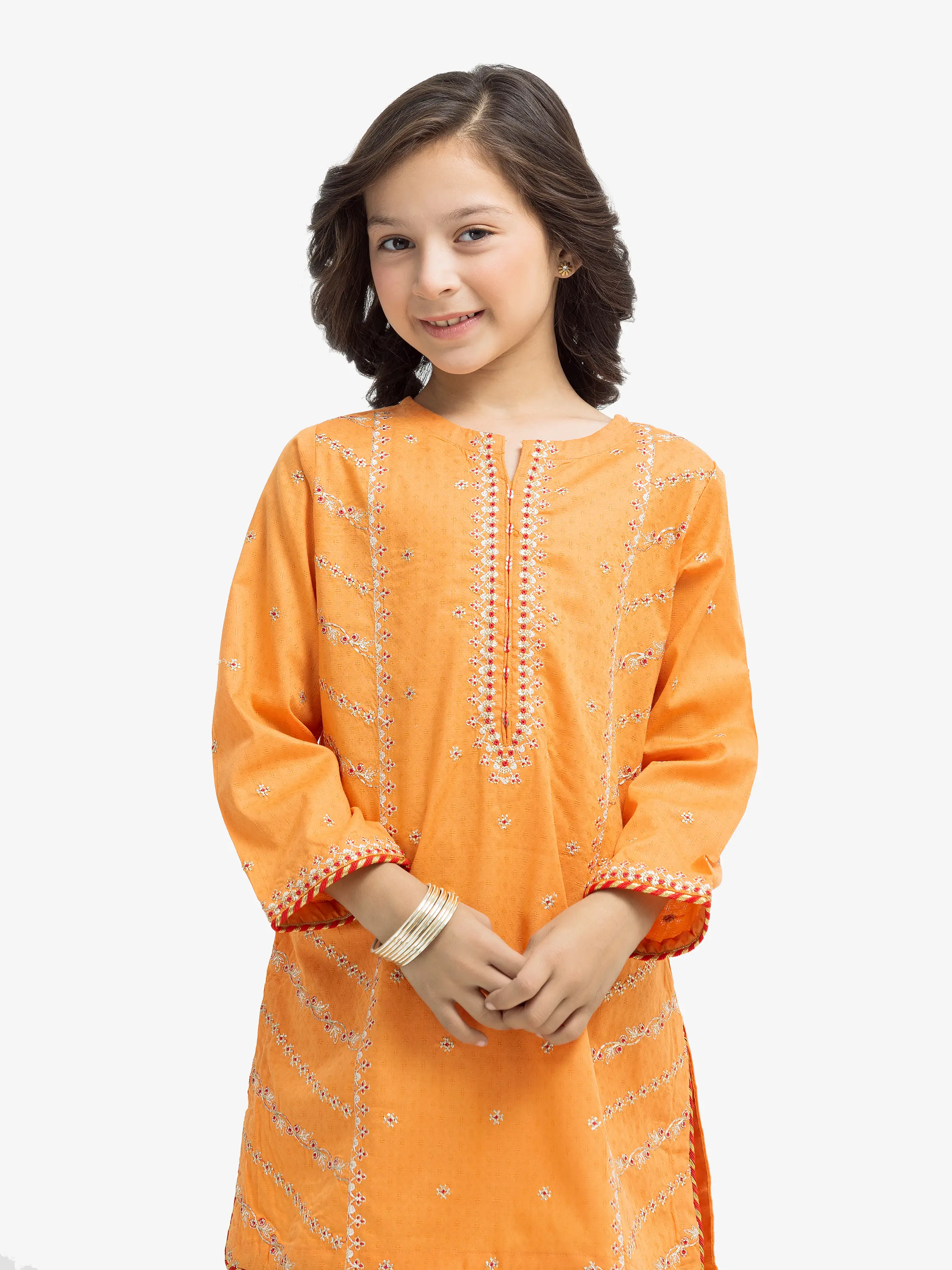 Embroidered Dobby Shirt Trouser - EGTKE24-70925ST