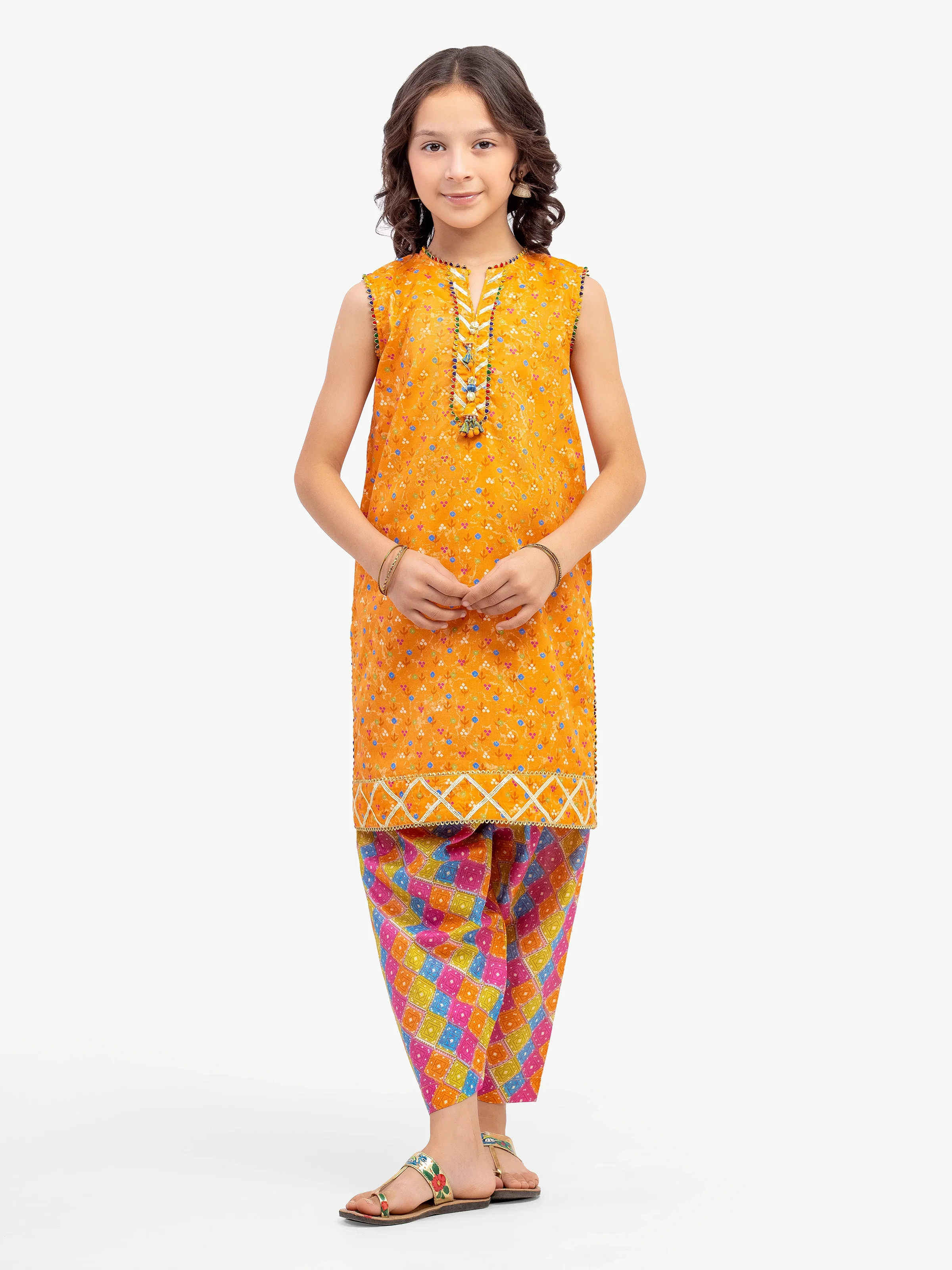Printed Cambric Shirt Trouser - EGTKP5-70993ST