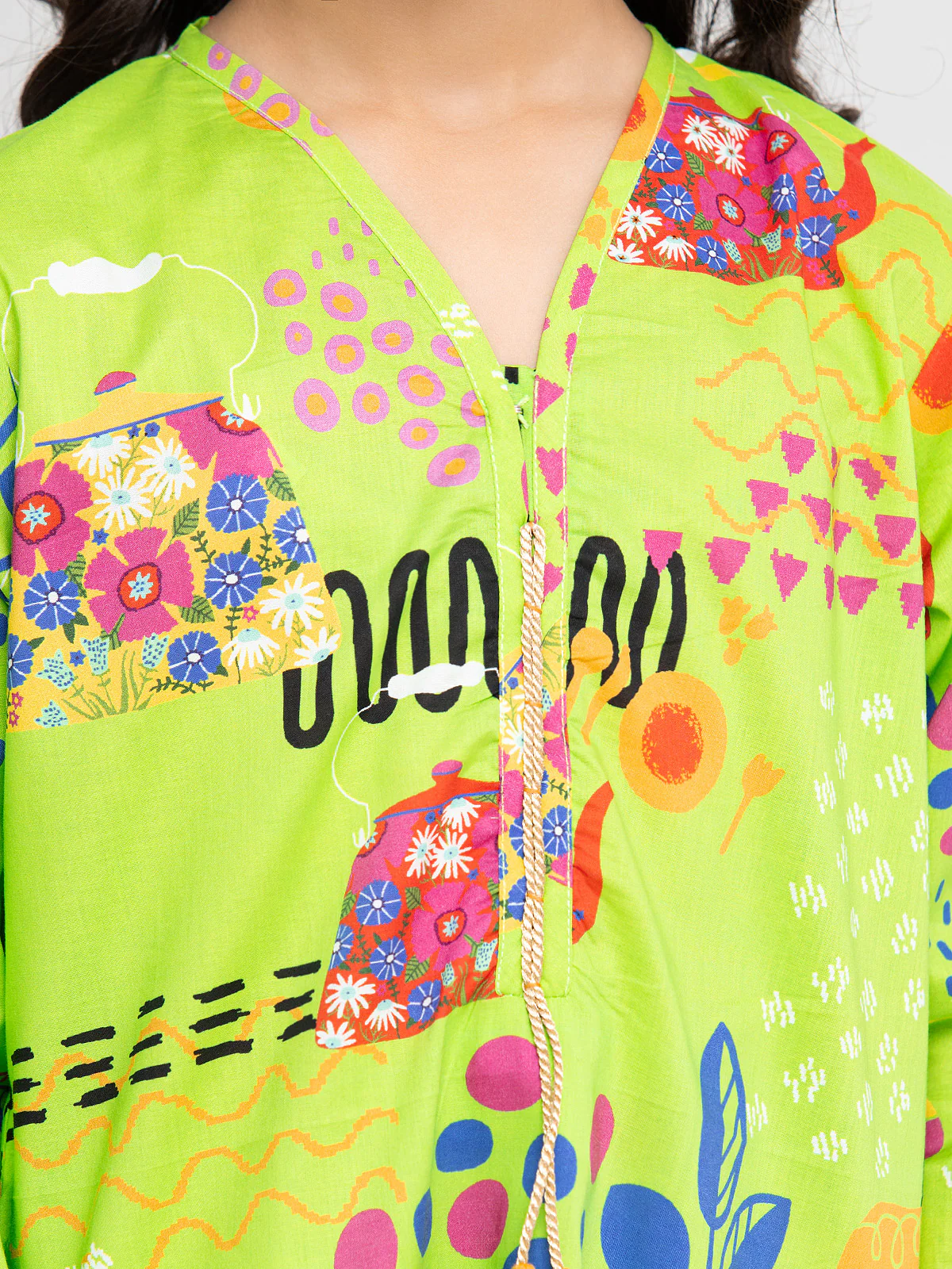 Printed Lawn Shirt - EGTKP24-70734S - Image 4