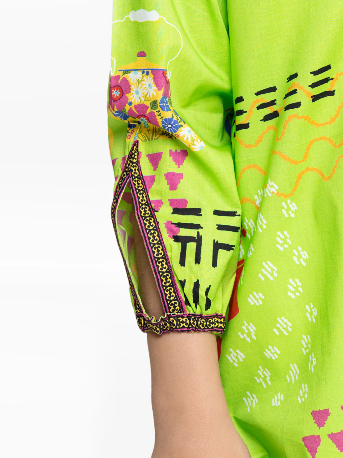 Printed Lawn Shirt - EGTKP24-70734S - Image 5