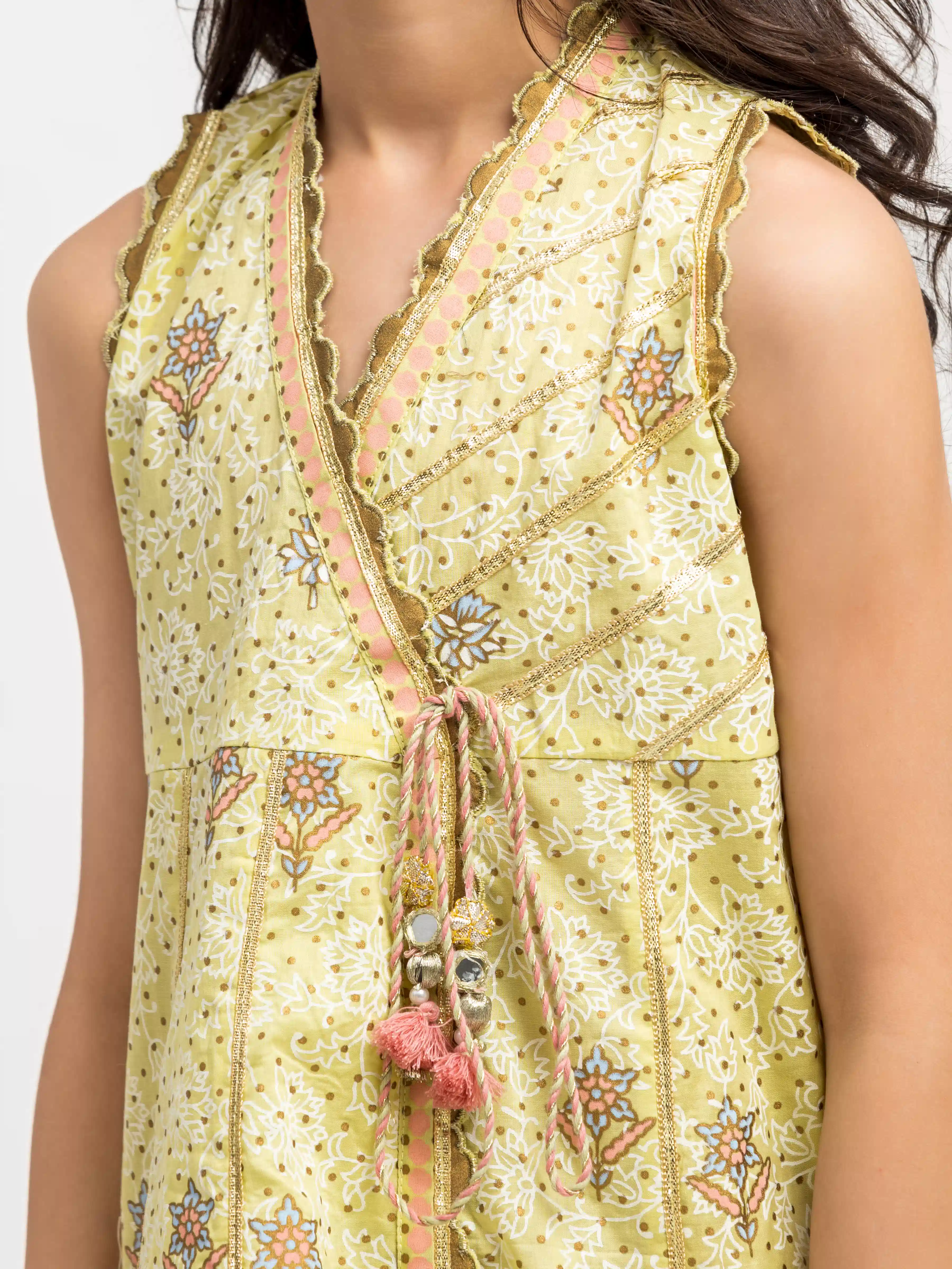 Block Print Cambric Suit - EGTKP5-72002-3P - Image 3