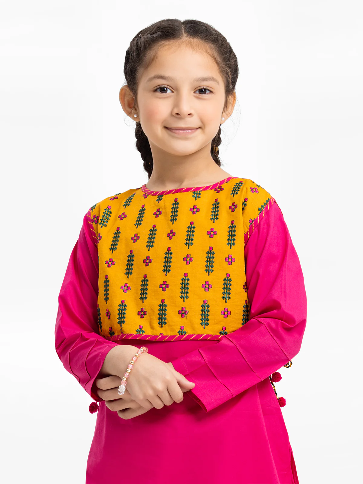 Embroidered Cambric Shirt Trouser - EGTKE23-70585ST - Image 2