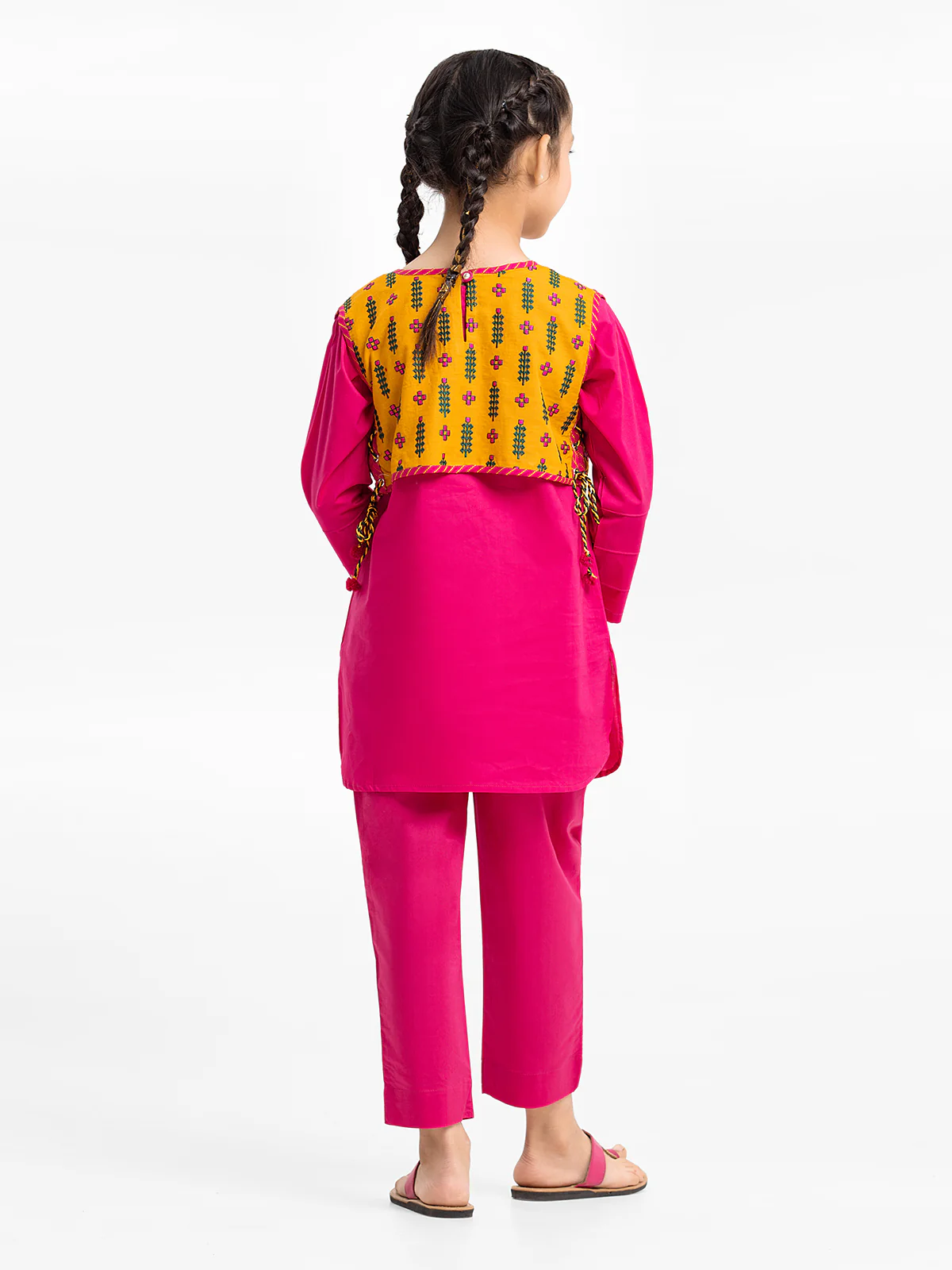 Embroidered Cambric Shirt Trouser - EGTKE23-70585ST - Image 6