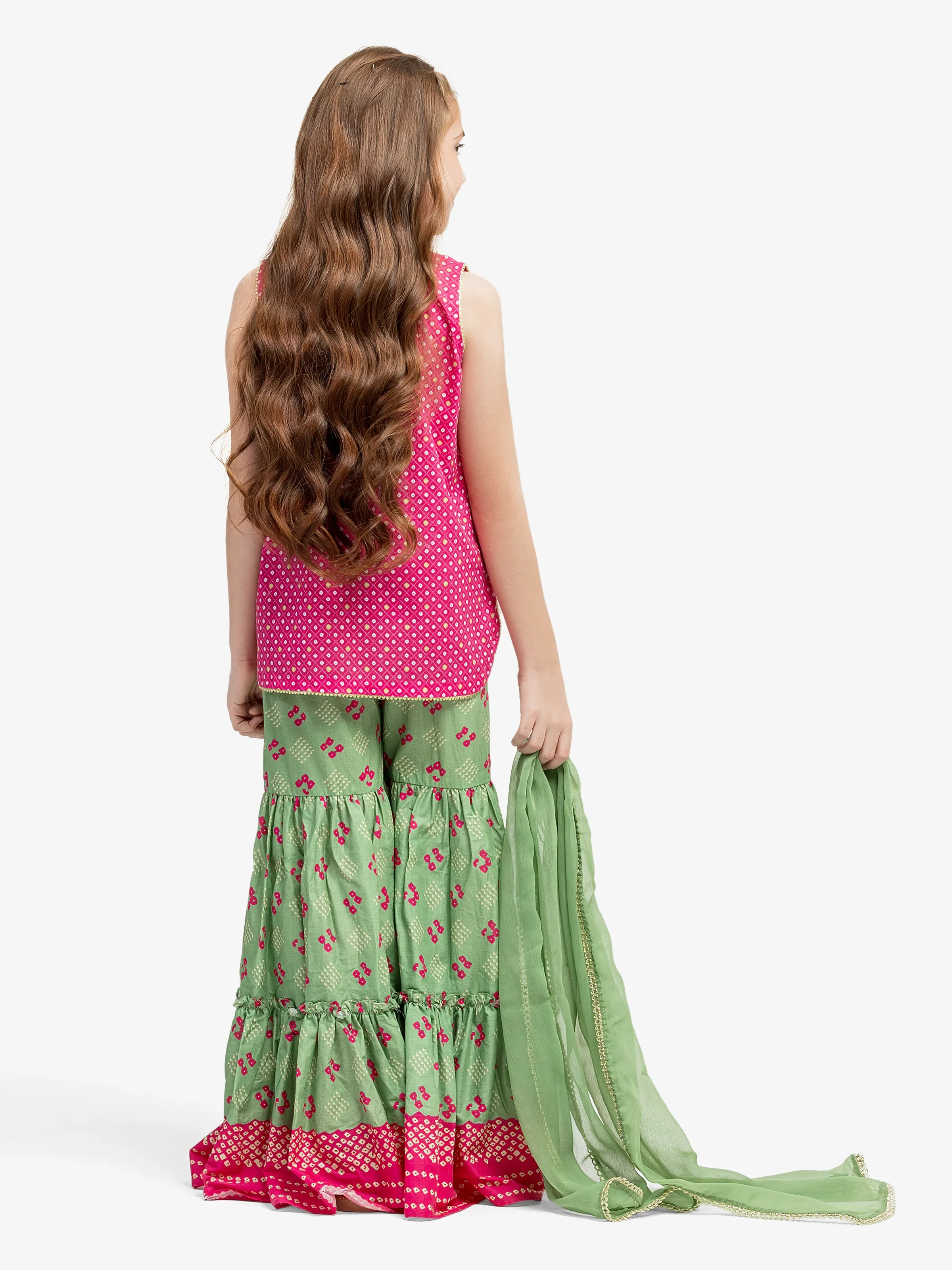 Embroidered Lawn Gharara Suit - EGTKE5-70980-3P - Image 7