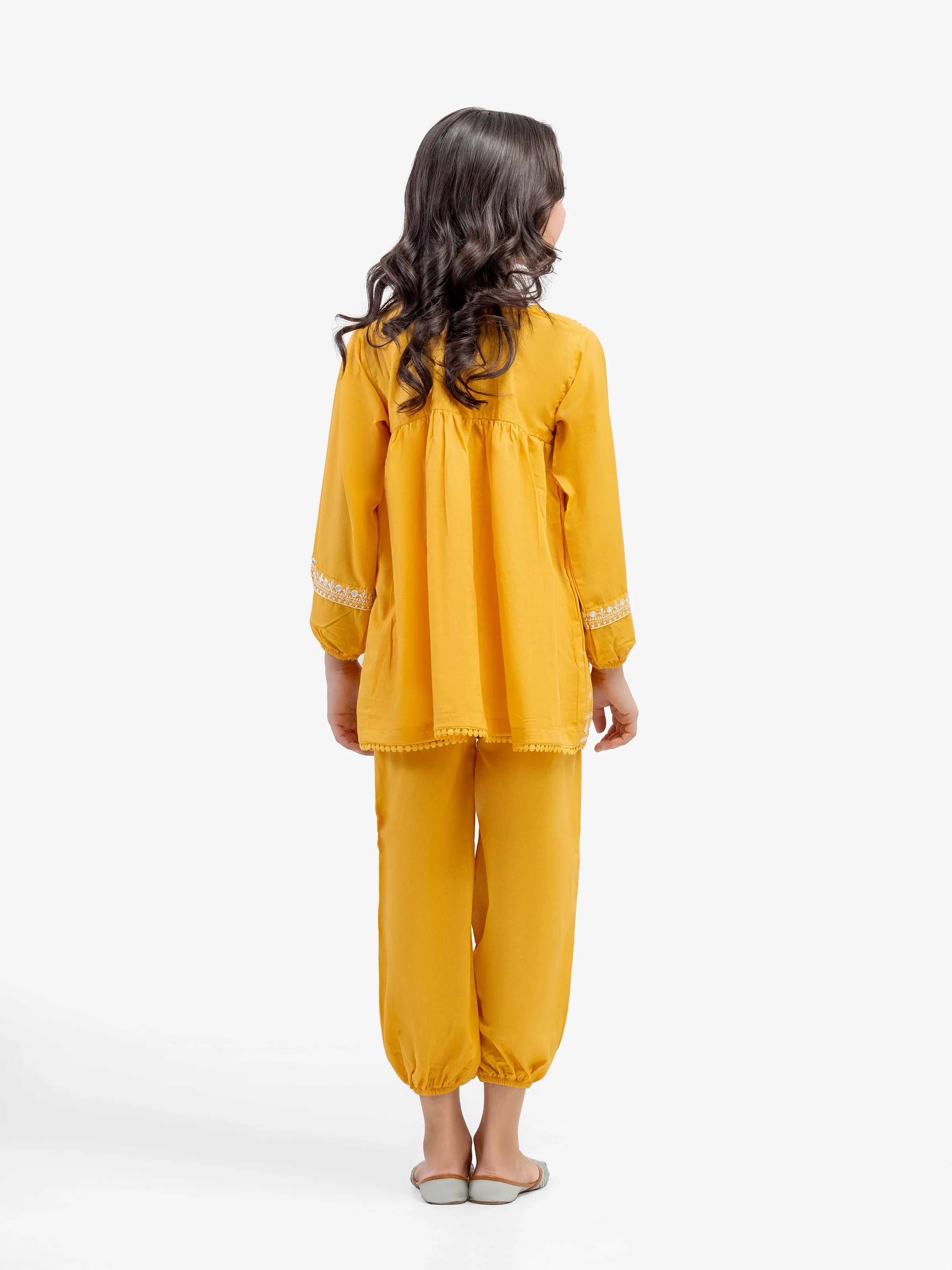 Embroidered Dobby Shirt Trouser - EGTKE5-73040ST - Image 5