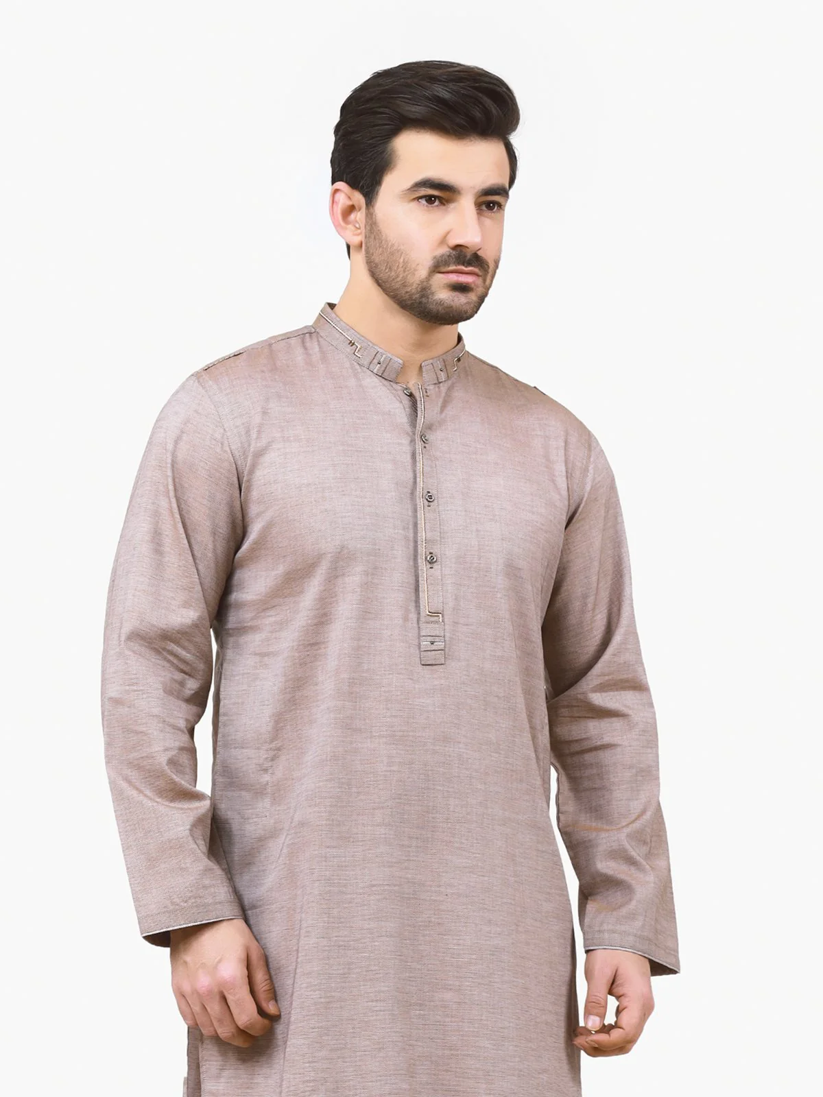 Embroidered Cotton Kurta - EMTK22S-99133 - Image 4