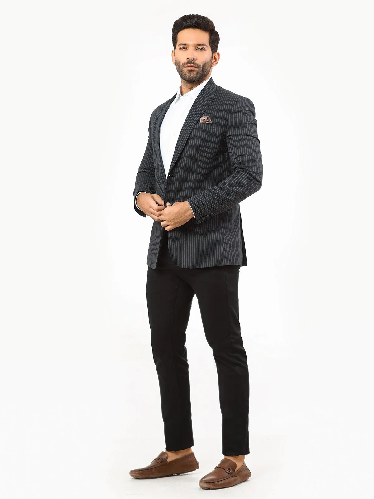 Striped Blazer - EMTB22-6775 - Image 3
