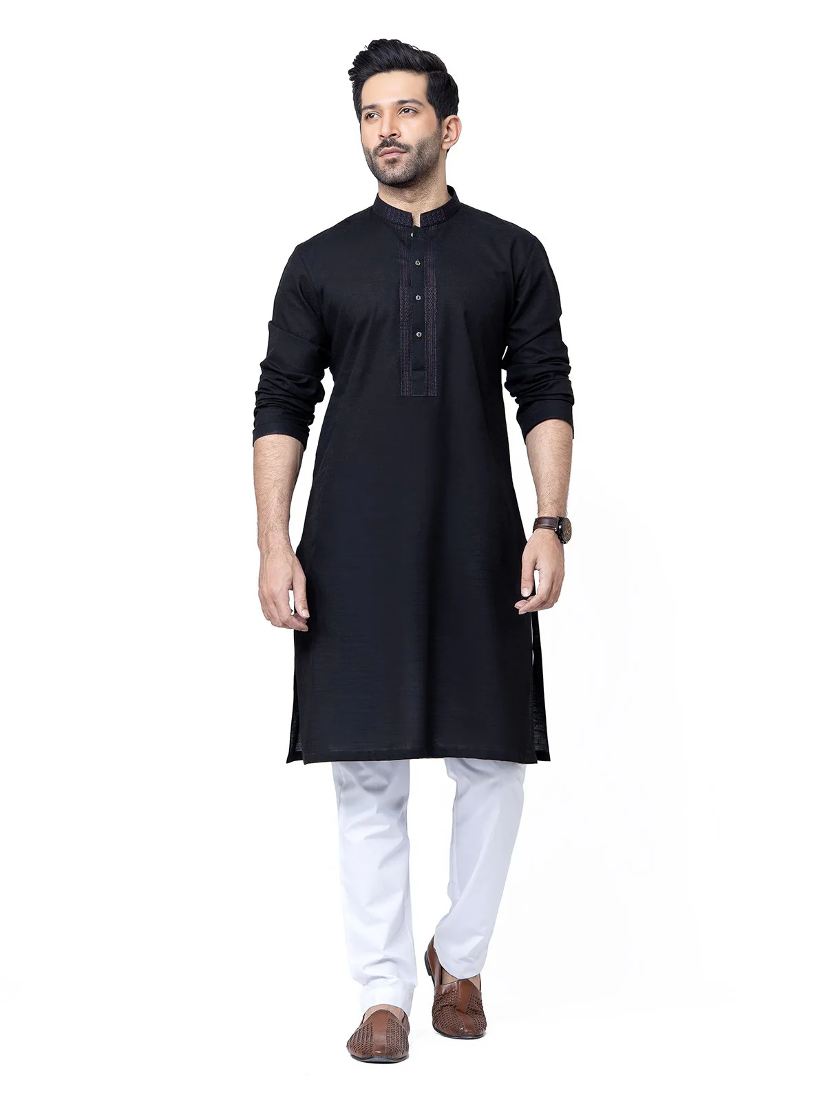 Embroidered Cotton Kurta - EMTK22S-99199