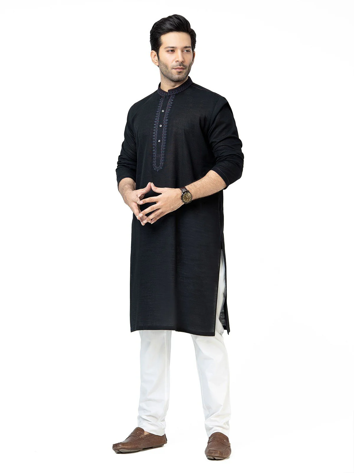 Embroidered Cotton Kurta - EMTK22S-99209