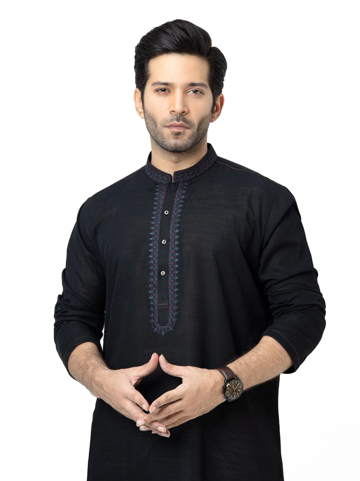 Embroidered Cotton Kurta - EMTK22S-99209 - Image 2